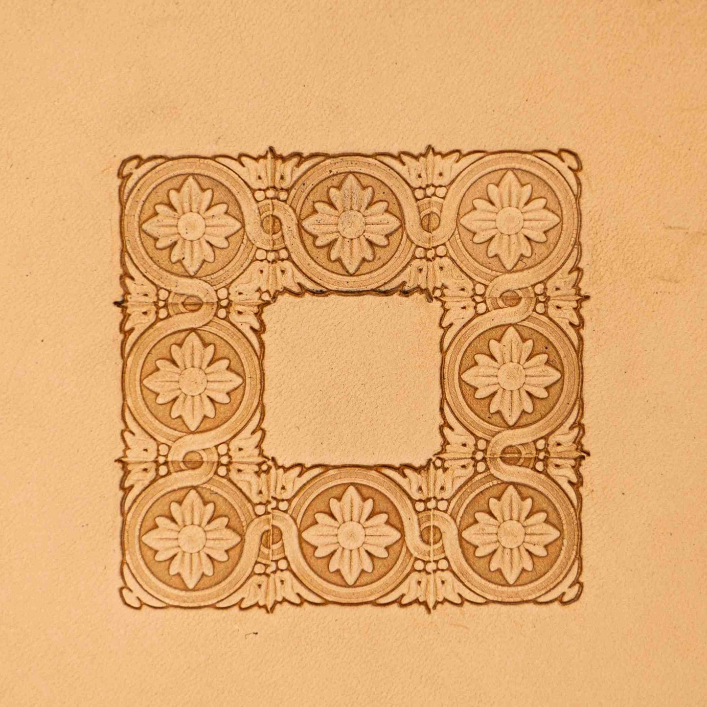 LT076 Flower Leather Stamping Tool–Ornamental Border Flower