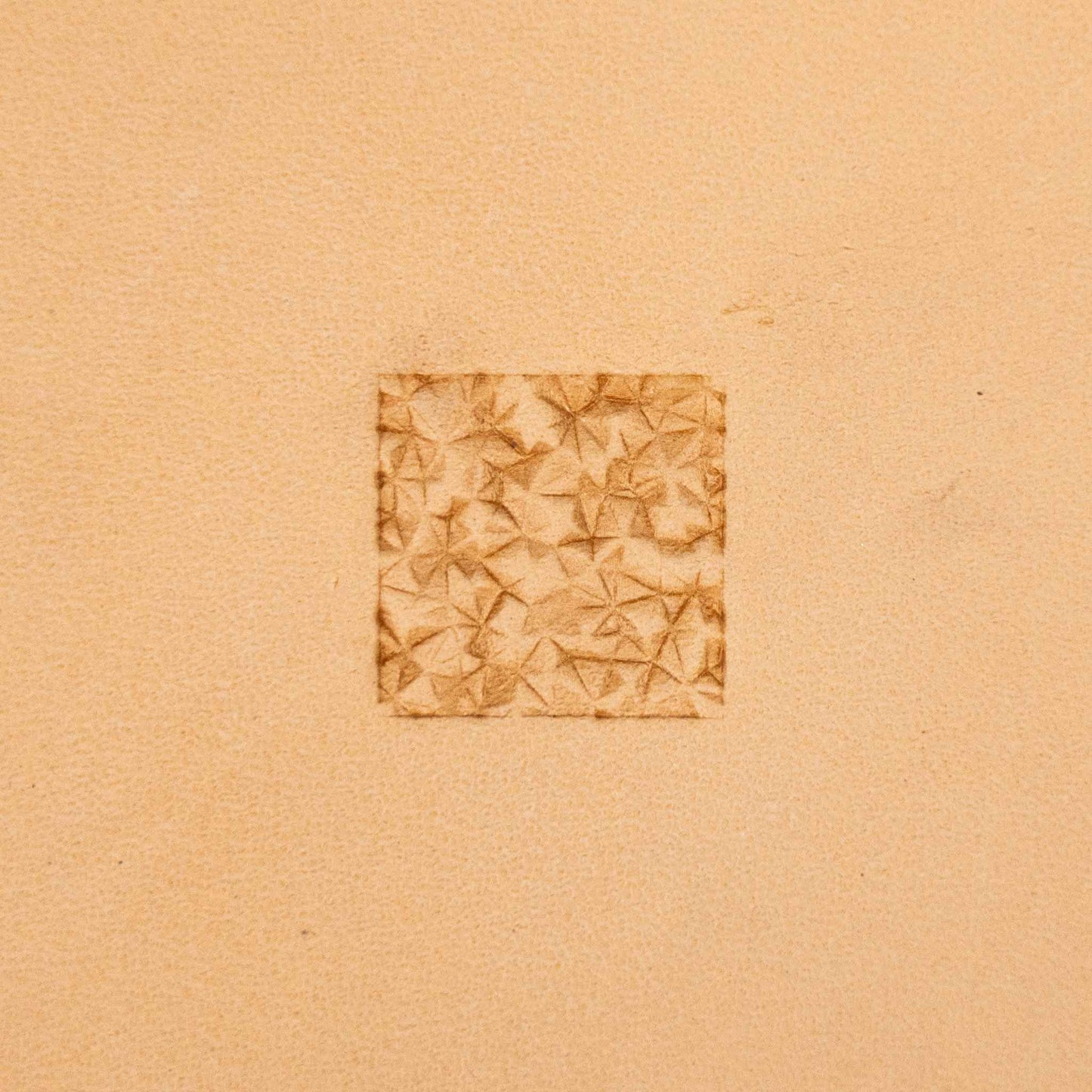 LT085 Geometric Leather Stamping Tool–Faceted Texture Geometric 16x16mm (5/8" x 5/8")