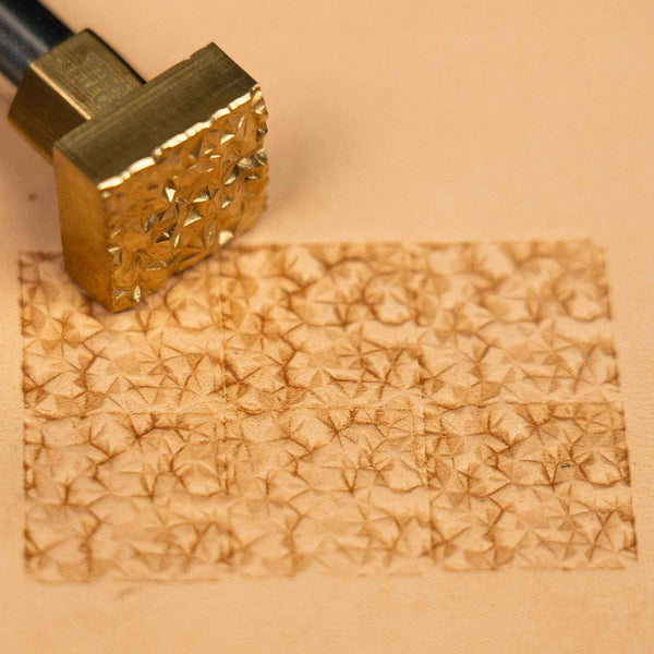 Geometric Leather Stamp – Faceted Texture