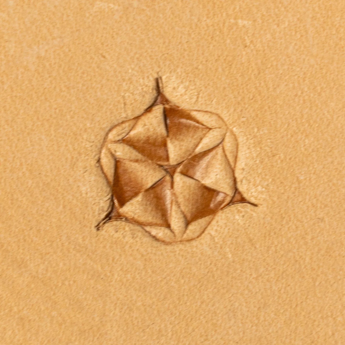 LT115 Geometric Leather Stamping Tool–Star Grid Geometric 17x17mm (2/3" x 2/3")