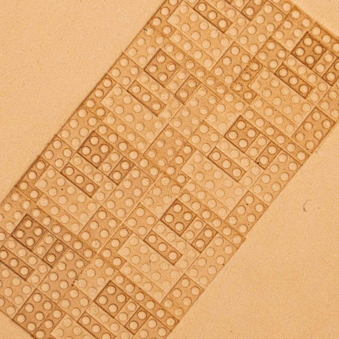 LT118 Geometric Leather Stamping Tool–Dotted Grid Geometric 16x16mm (5/8" x 5/8")