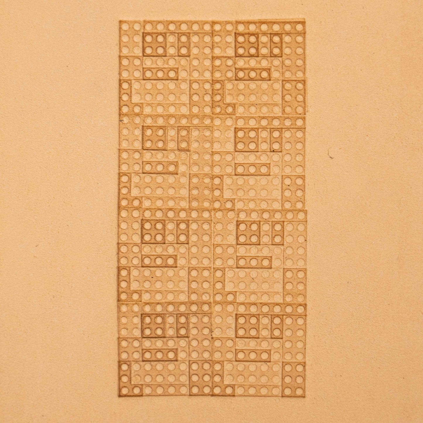 LT118 Geometric Leather Stamping Tool–Dotted Grid Geometric 16x16mm (5/8" x 5/8")