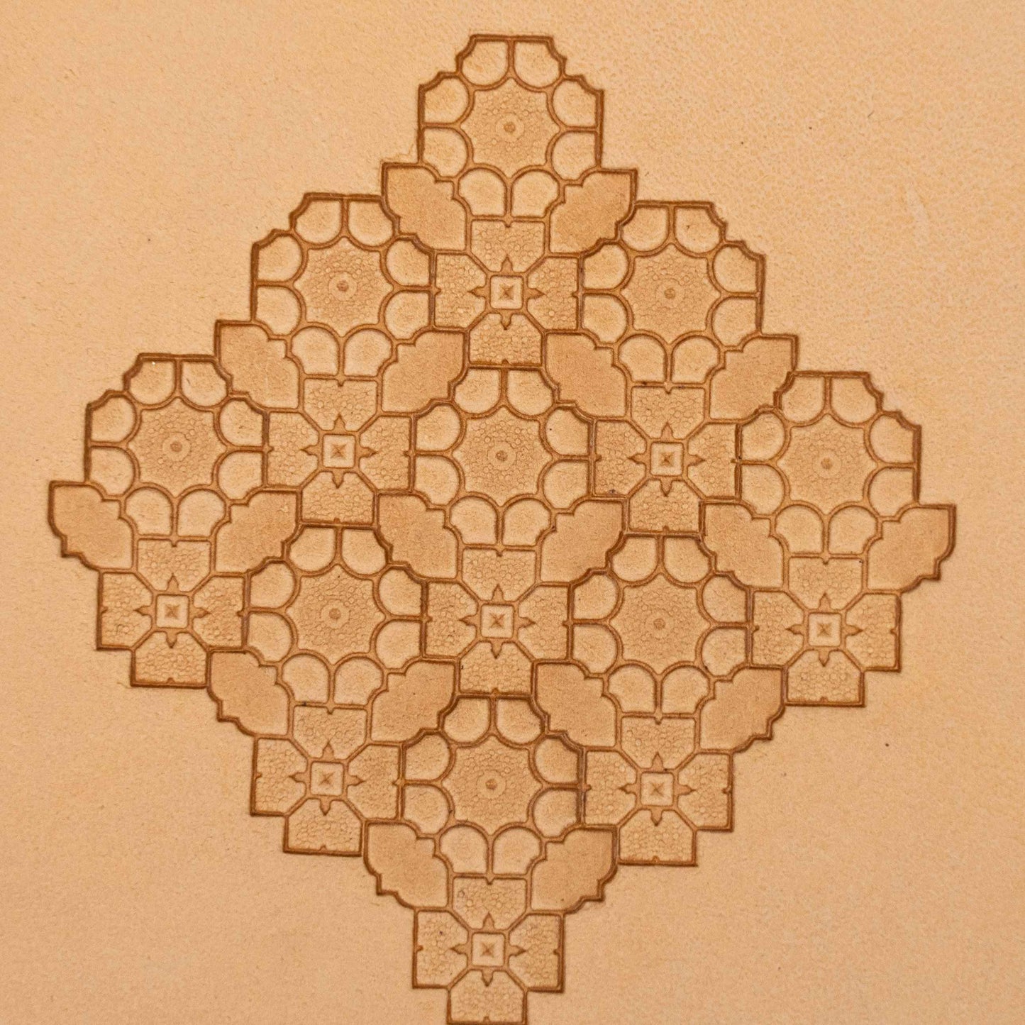 LT120 Geometric Leather Stamping Tool–Mosaic Geometric 17x22mm (2/3" x 13/15")