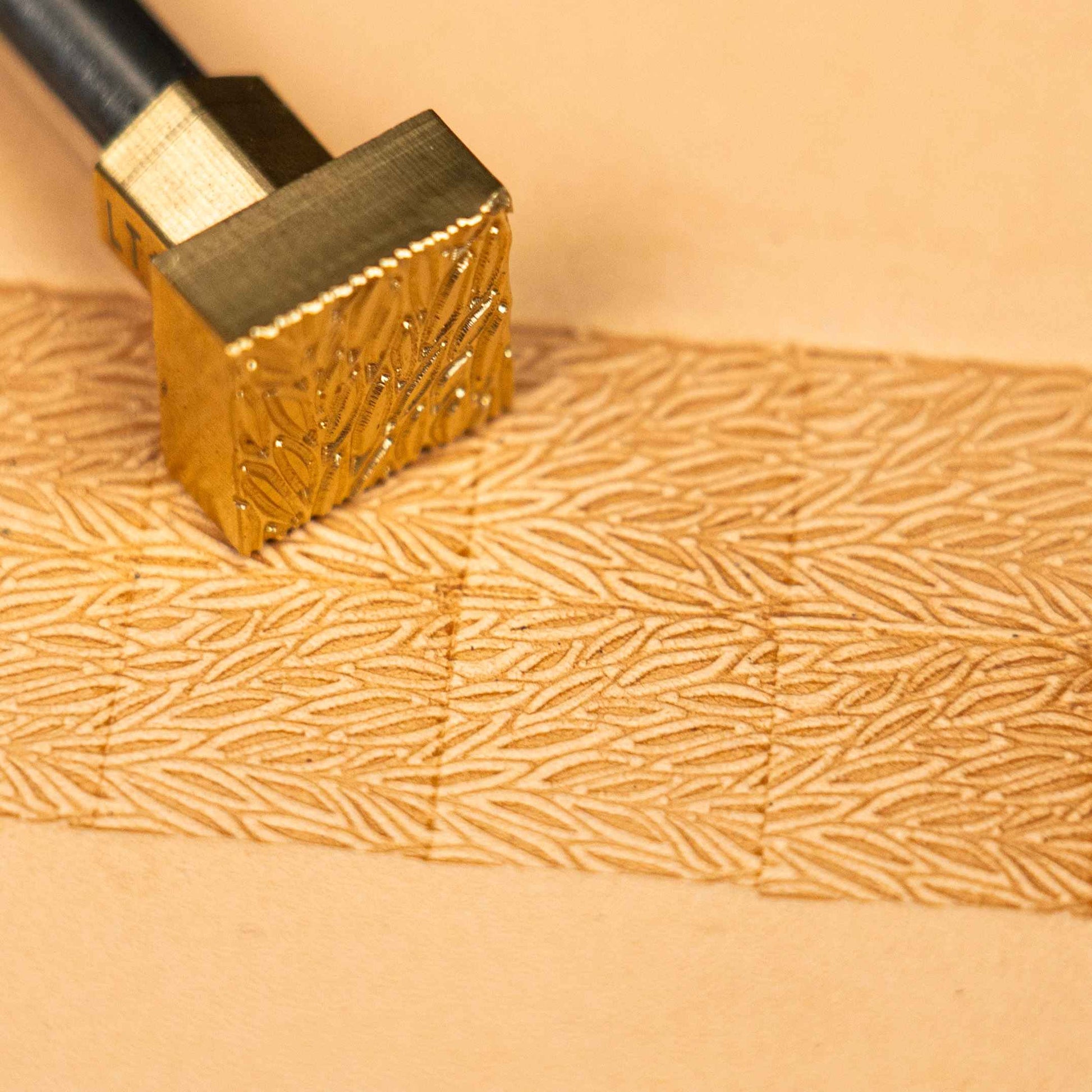 Pattern Leather Stamp – Leafy Texture