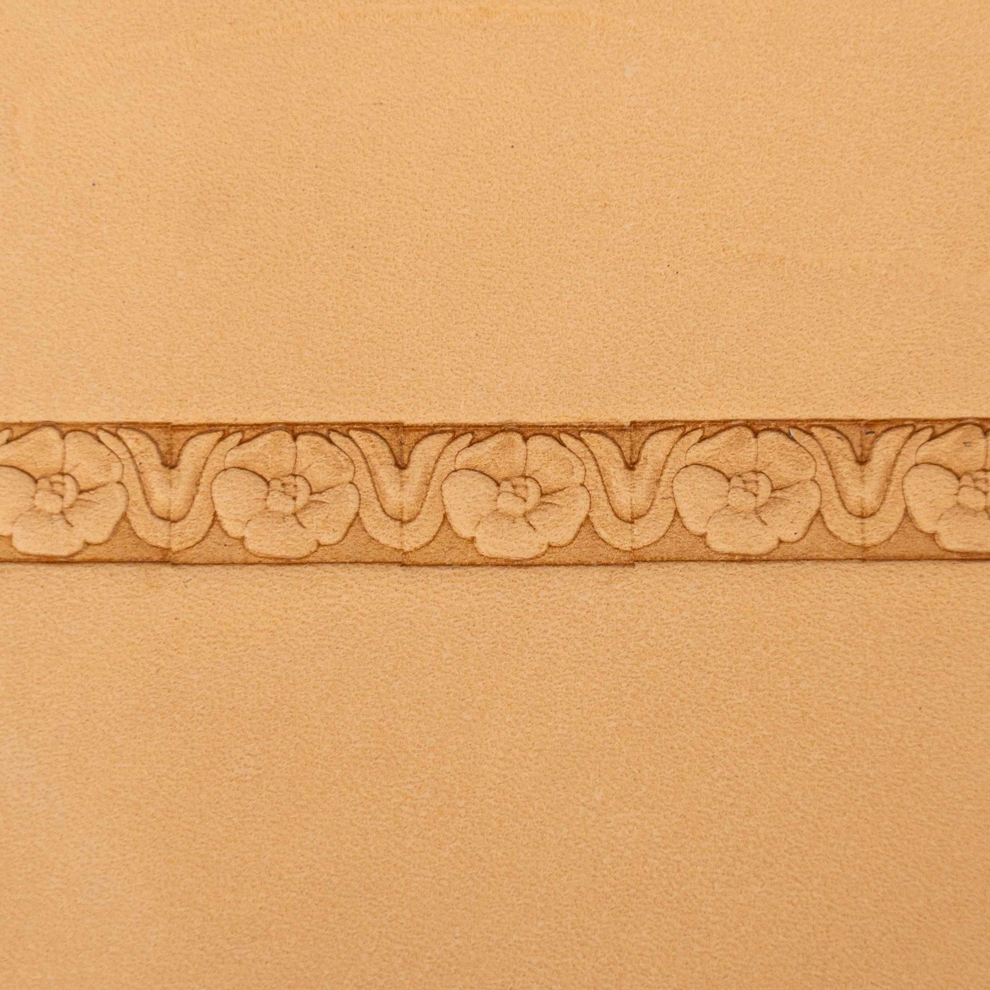 LT152 Flower Leather Stamping Tool–Border Strip Flower 16x12mm (5/8" x 7/15")