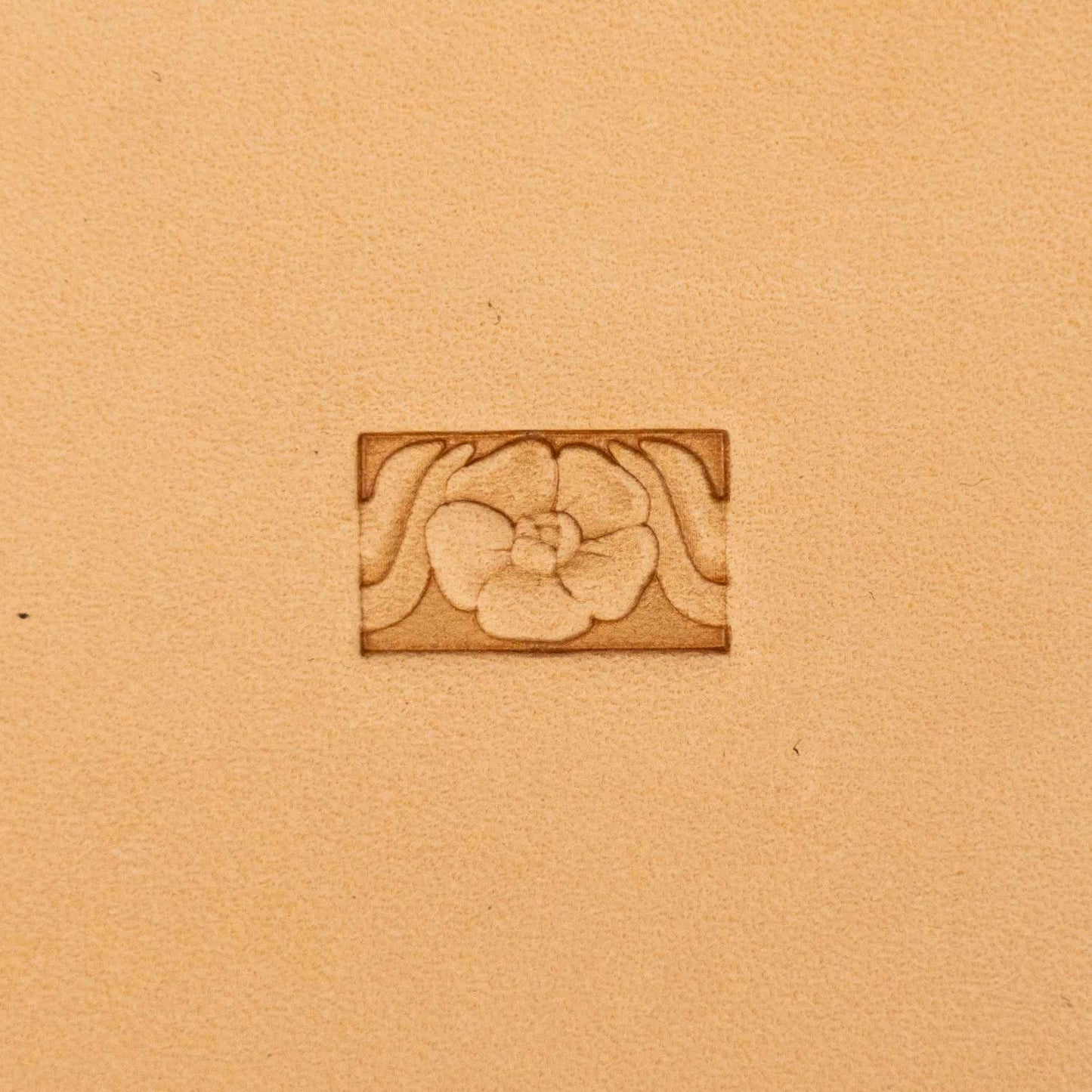 LT152 Flower Leather Stamping Tool–Border Strip Flower 16x12mm (5/8" x 7/15")