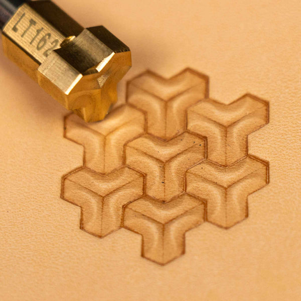 Geometric Leather Stamp – 3D Illusion