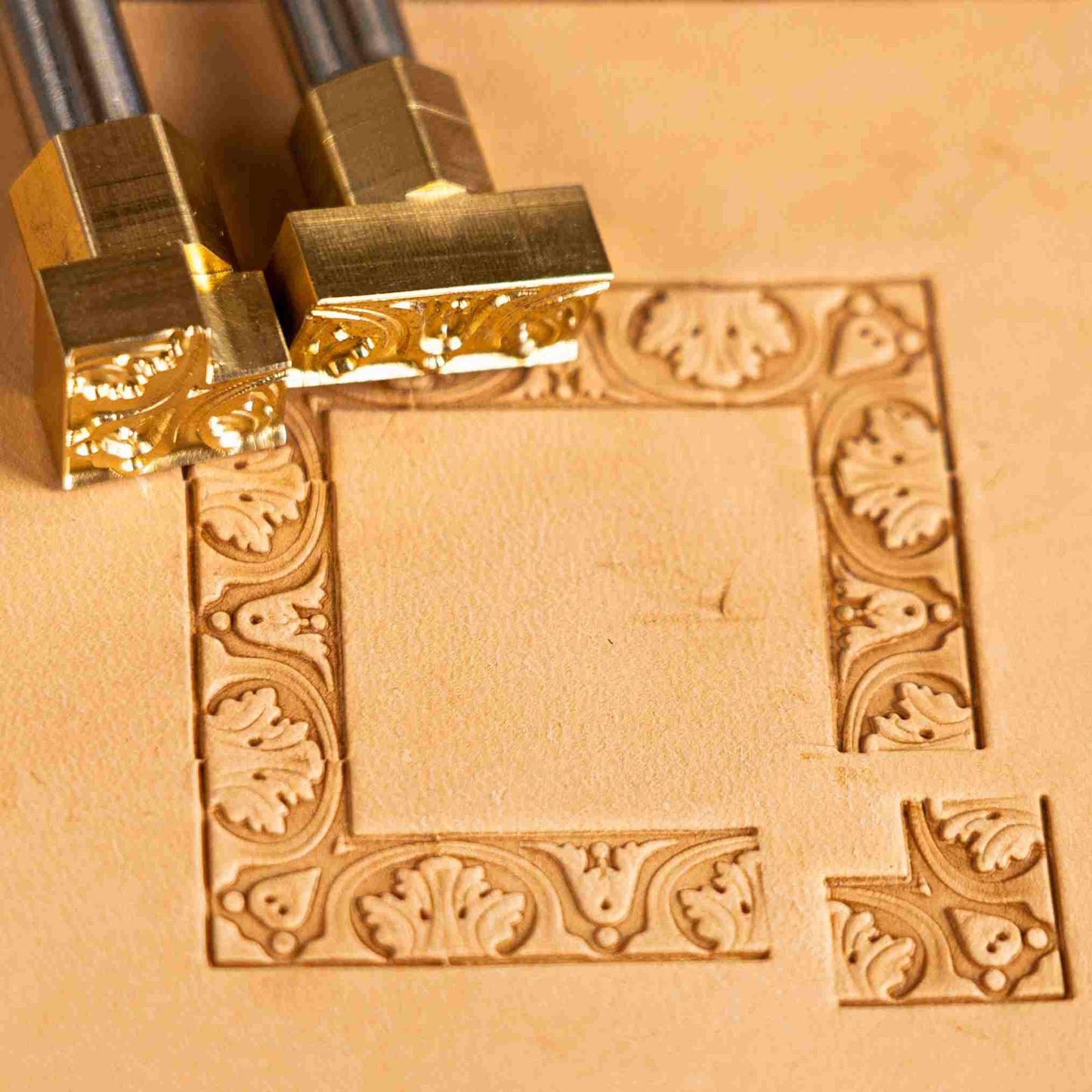 Oak Leaf Leather Stamp – Ornate Border