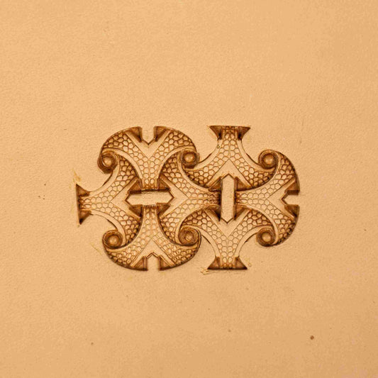 LT234 Geometric Leather Stamping Tool–Celtic Style Geometric 17x11mm (2/3" x 7/16")