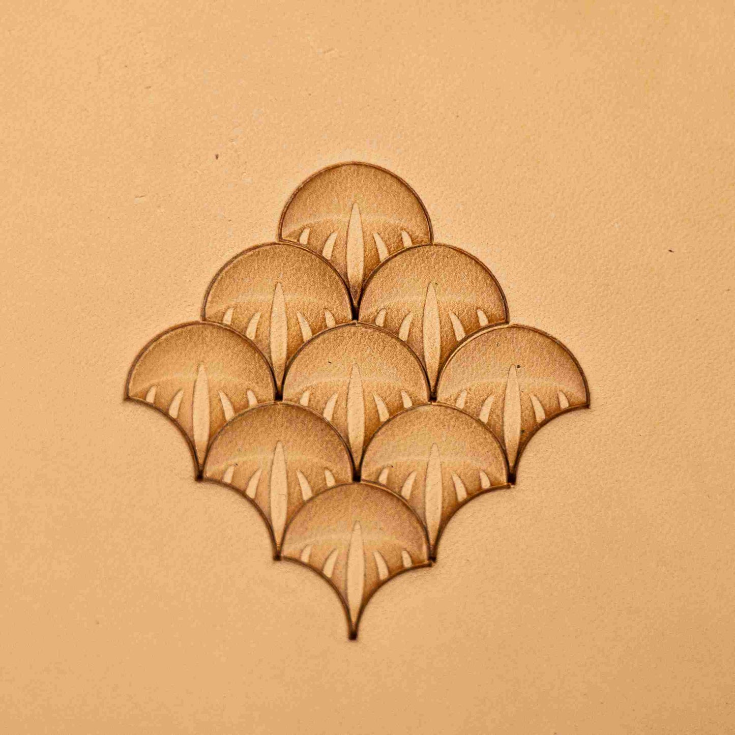 LT353 Scallop Fan Leather Stamping Tool– Scallop Fan 15x14mm (7/12" x 5/9")