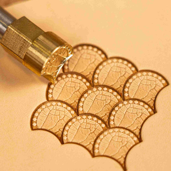 Pattern Leather Stamp – Scallop Scales