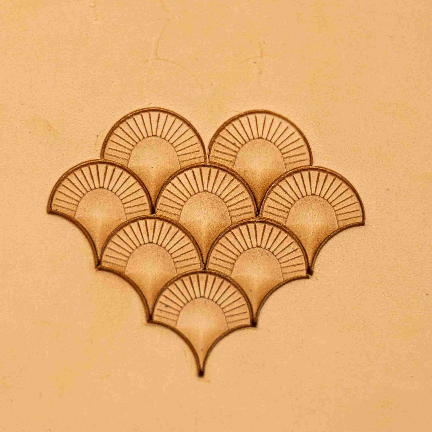 LT359 Geometric Leather Stamping Tool–Fan Arches Geometric 15x14mm (7/12" x 5/9")