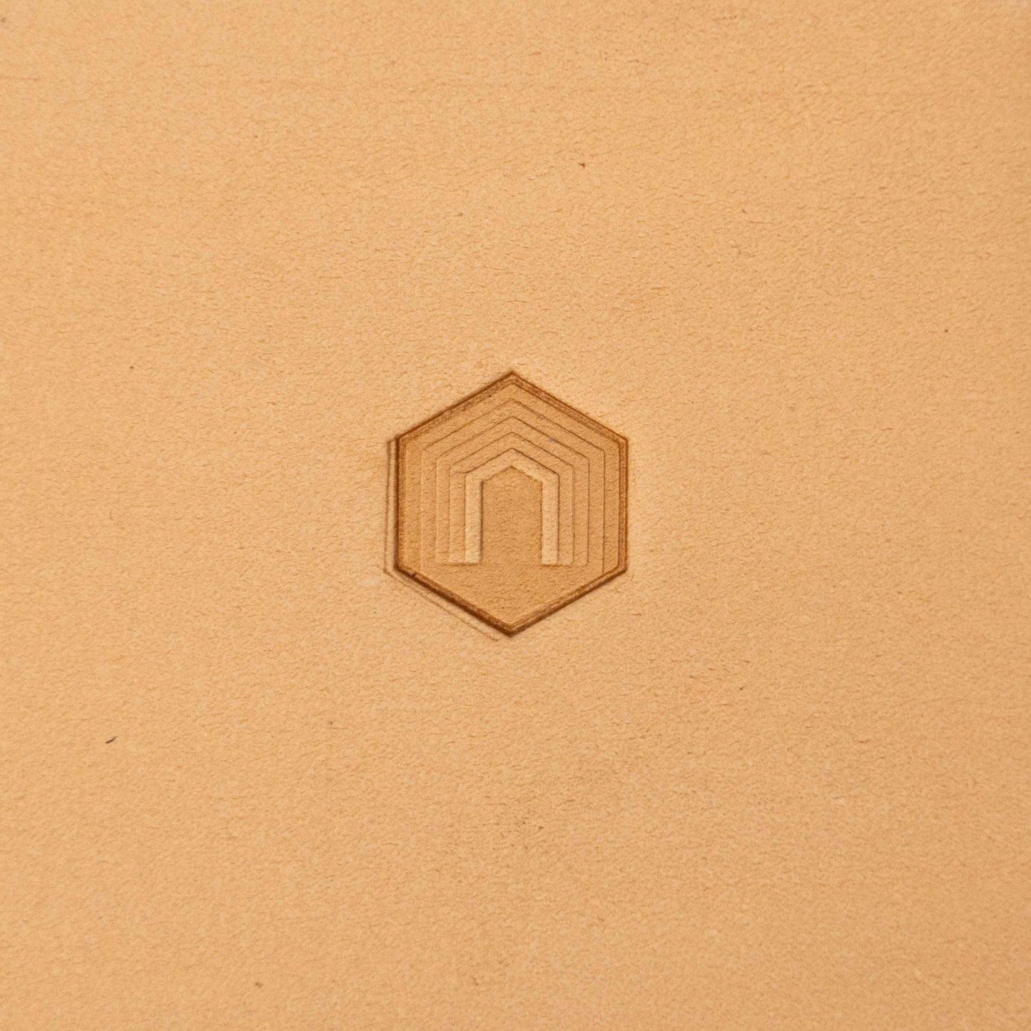 LT369 Geometric Leather Stamping Tool–Honeycomb Hex Geometric 13x15mm (1/2" x 7/12")