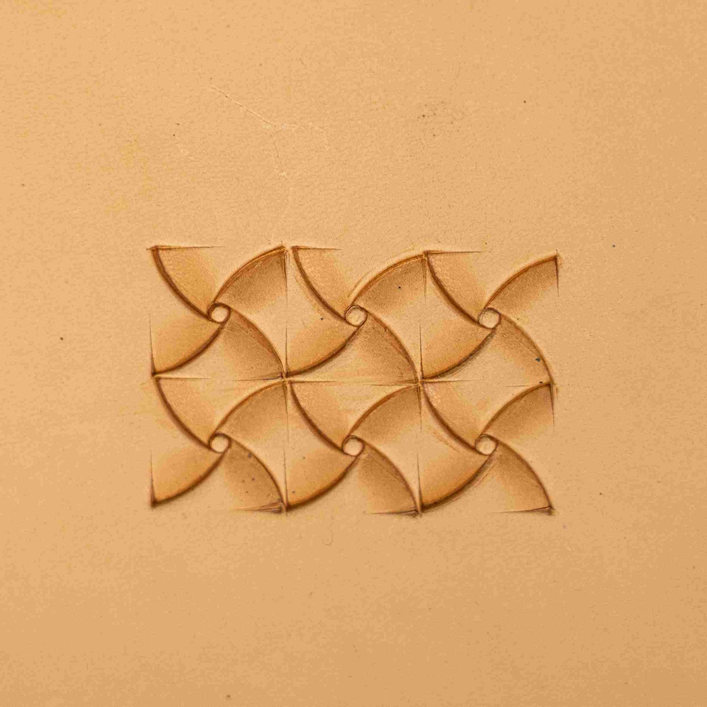 LT383 Geometric Leather Stamping Tool–Pinwheel Design Geometric 12x12mm (7/15" x 7/15")