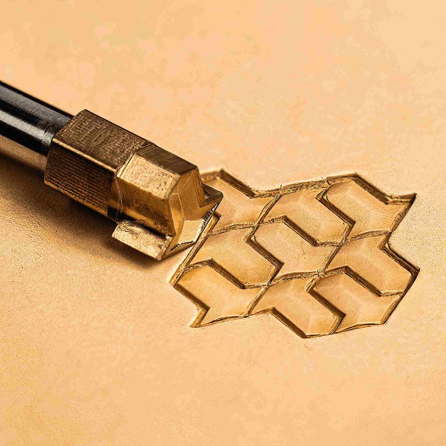 Geometric Leather Stamp – Arrow Shape