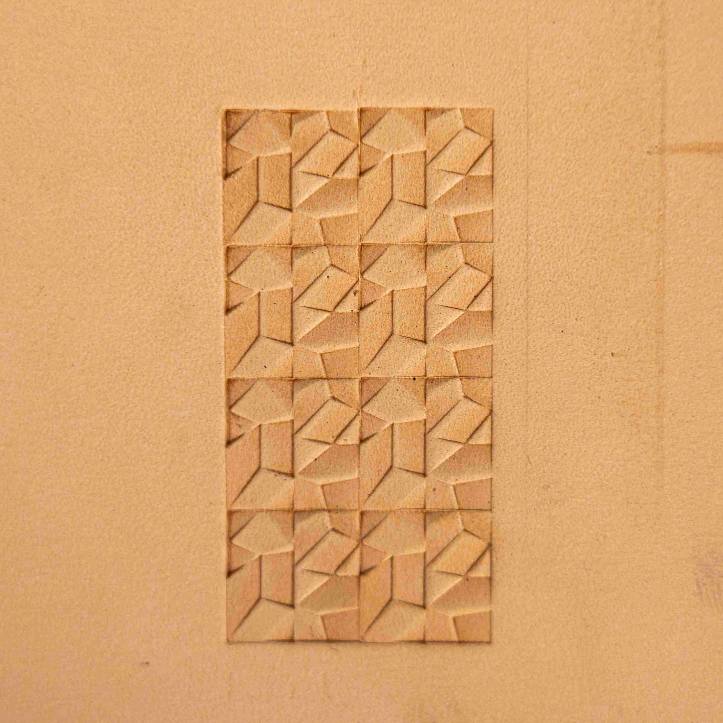LT374 Geometric Leather Stamping Tool–Mosaic Style Geometric 13x13mm (1/2" x 1/2")