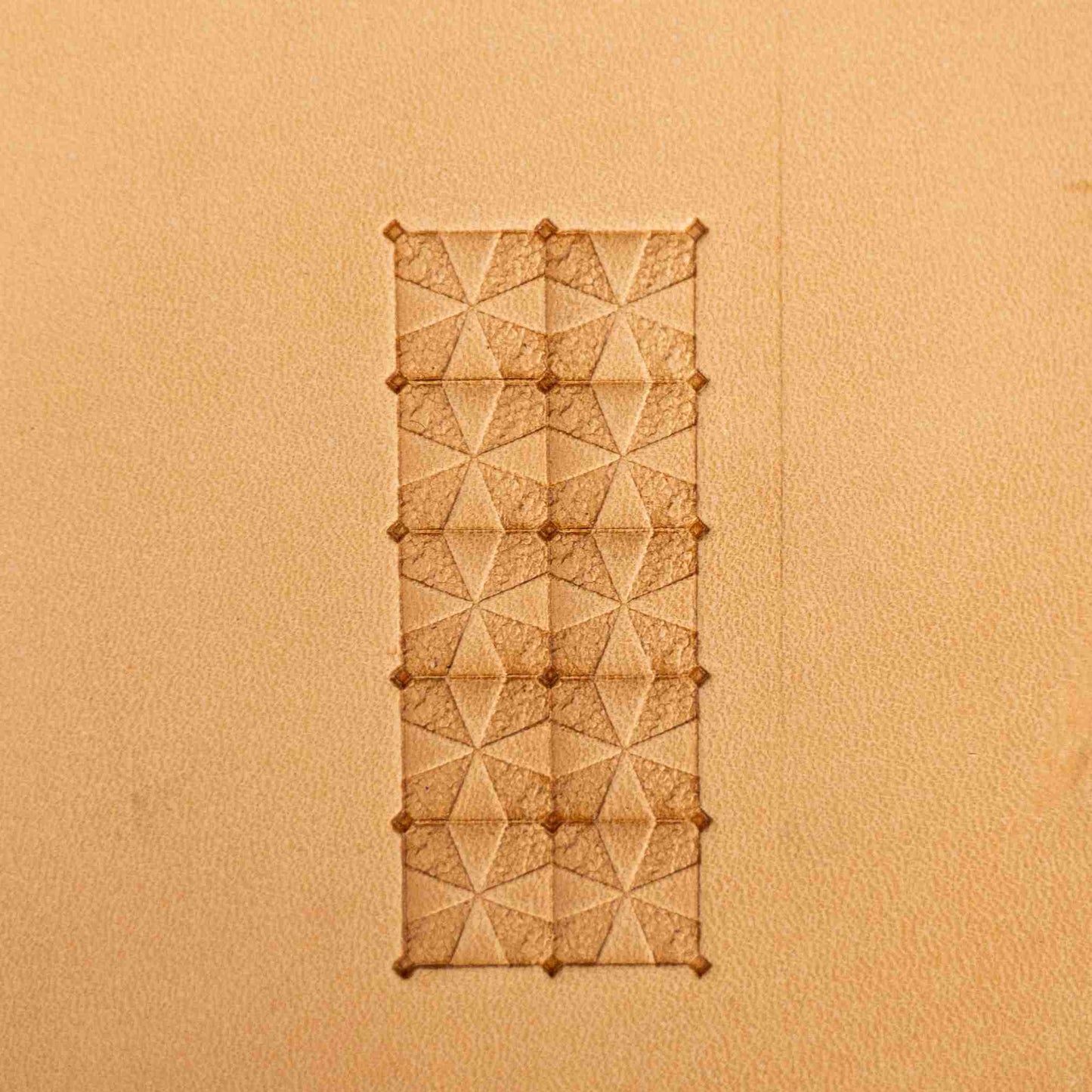 LT382 Geometric Leather Stamping Tool–Star Grid Geometric 17x17mm (2/3" x 2/3")