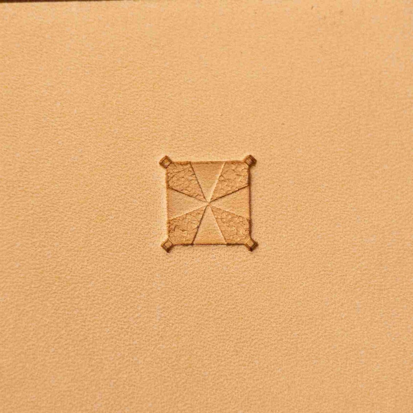 LT382 Geometric Leather Stamping Tool–Star Grid Geometric 17x17mm (2/3" x 2/3")
