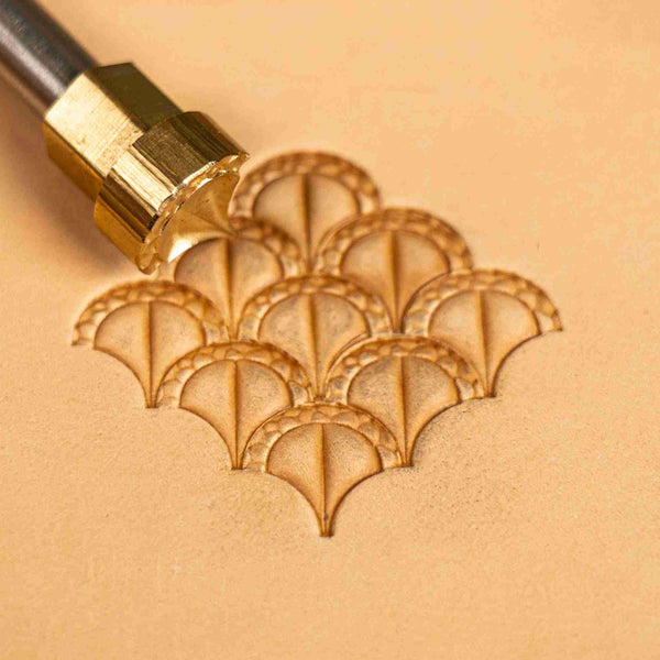 Pattern Leather Stamp – Scallop Tiles