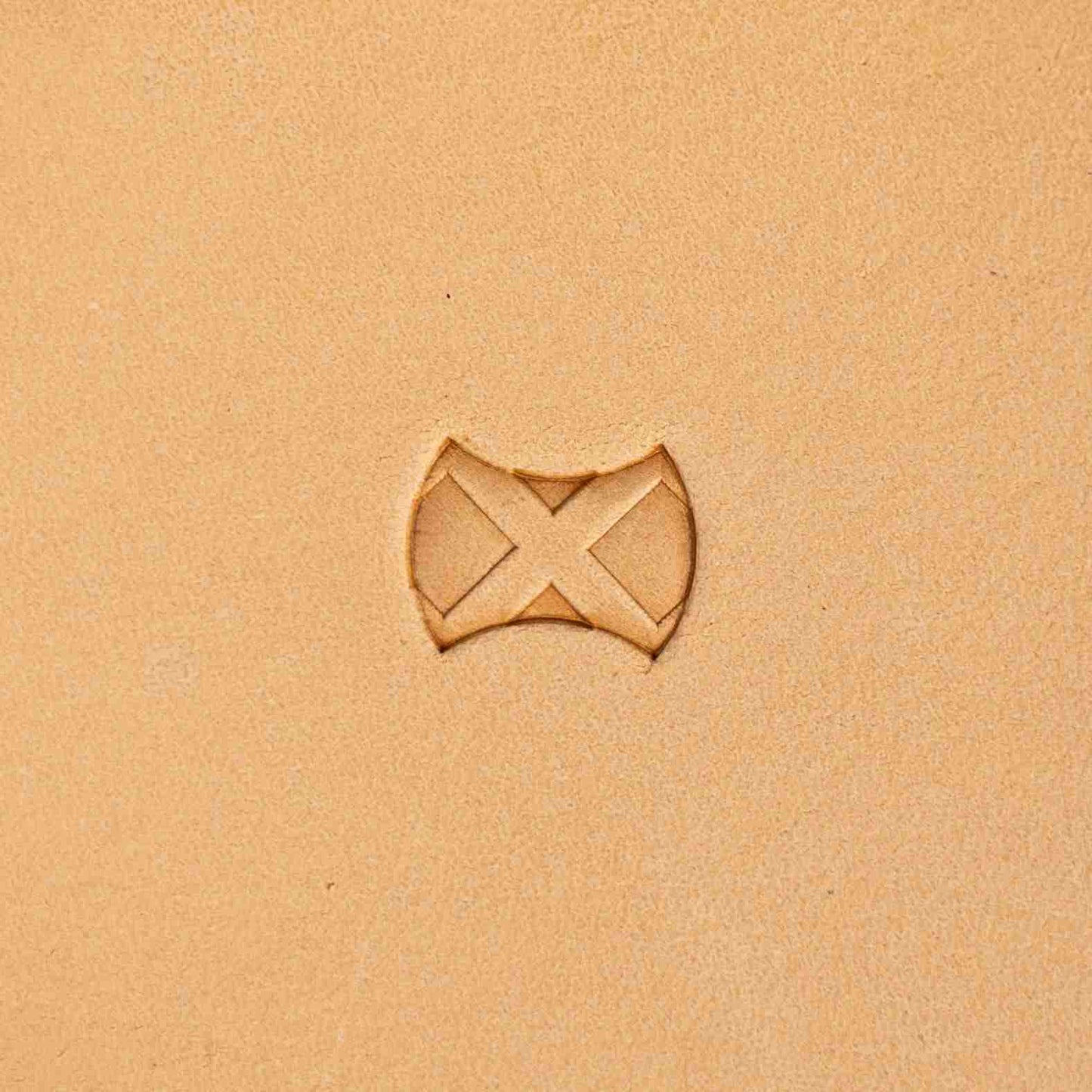 LT386 Geometric Leather Stamping Tool–X Grid Geometric 14x11mm (5/9" x 7/16")