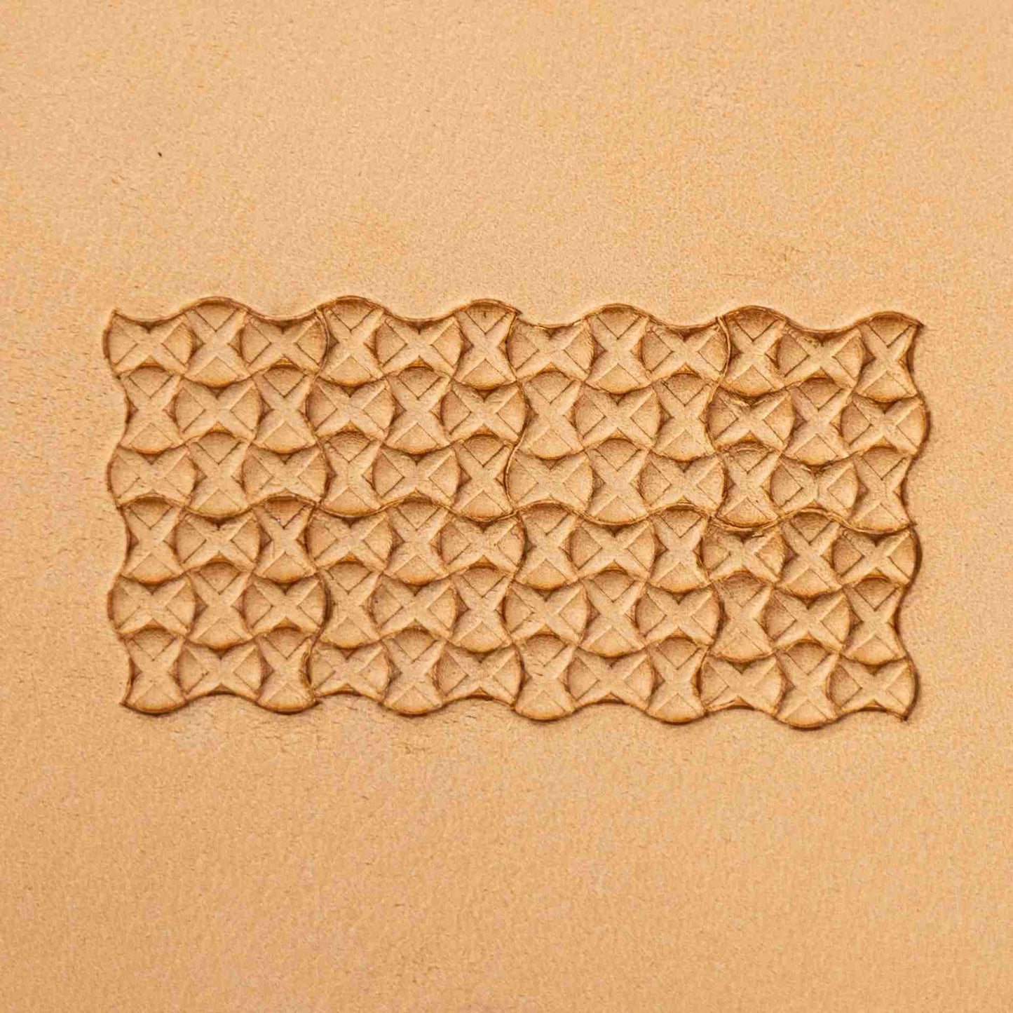 LT387 Cross Lattice Leather Stamping Tool– Cross Lattice 15x15mm (7/12" x 7/12")