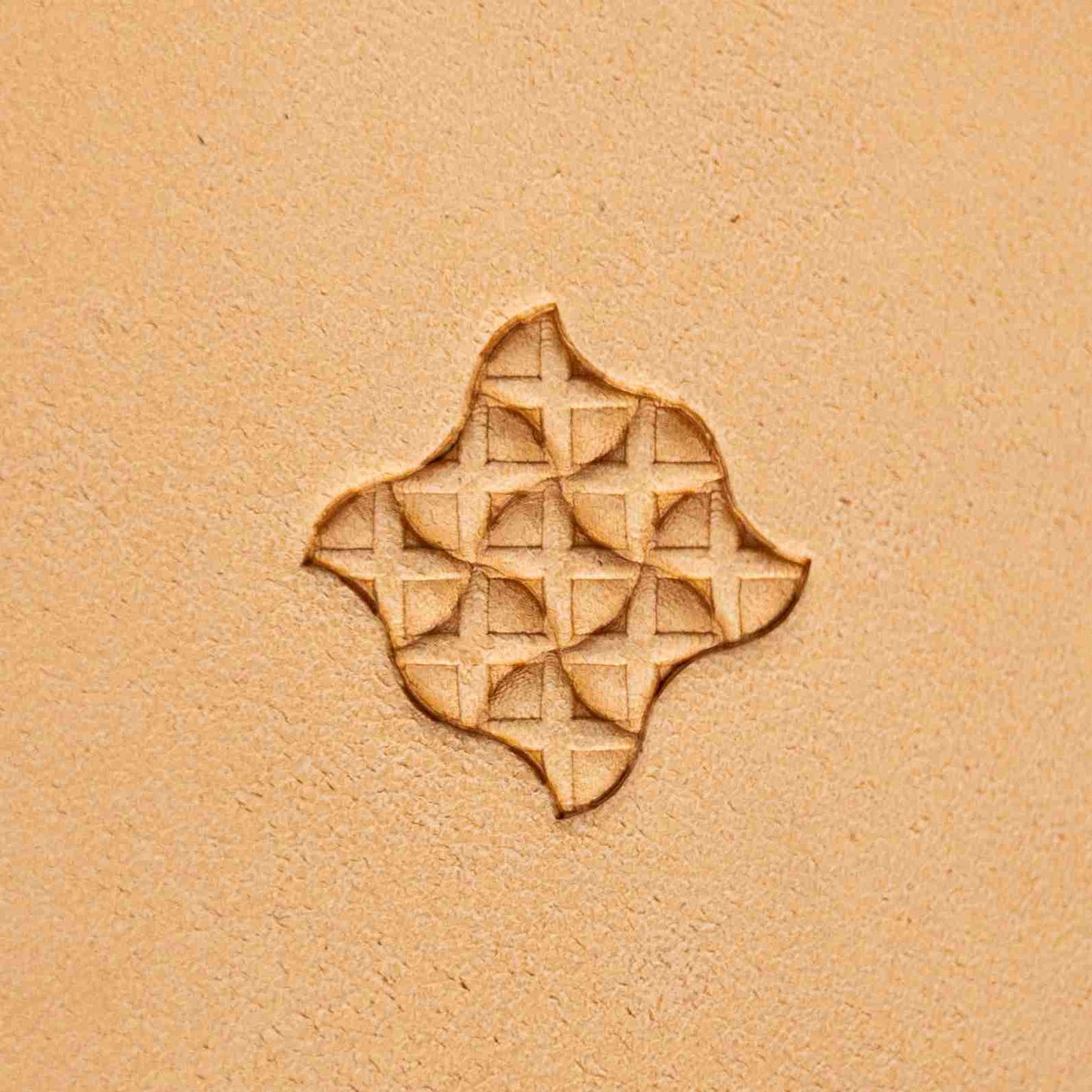 LT387 Cross Lattice Leather Stamping Tool– Cross Lattice 15x15mm (7/12" x 7/12")