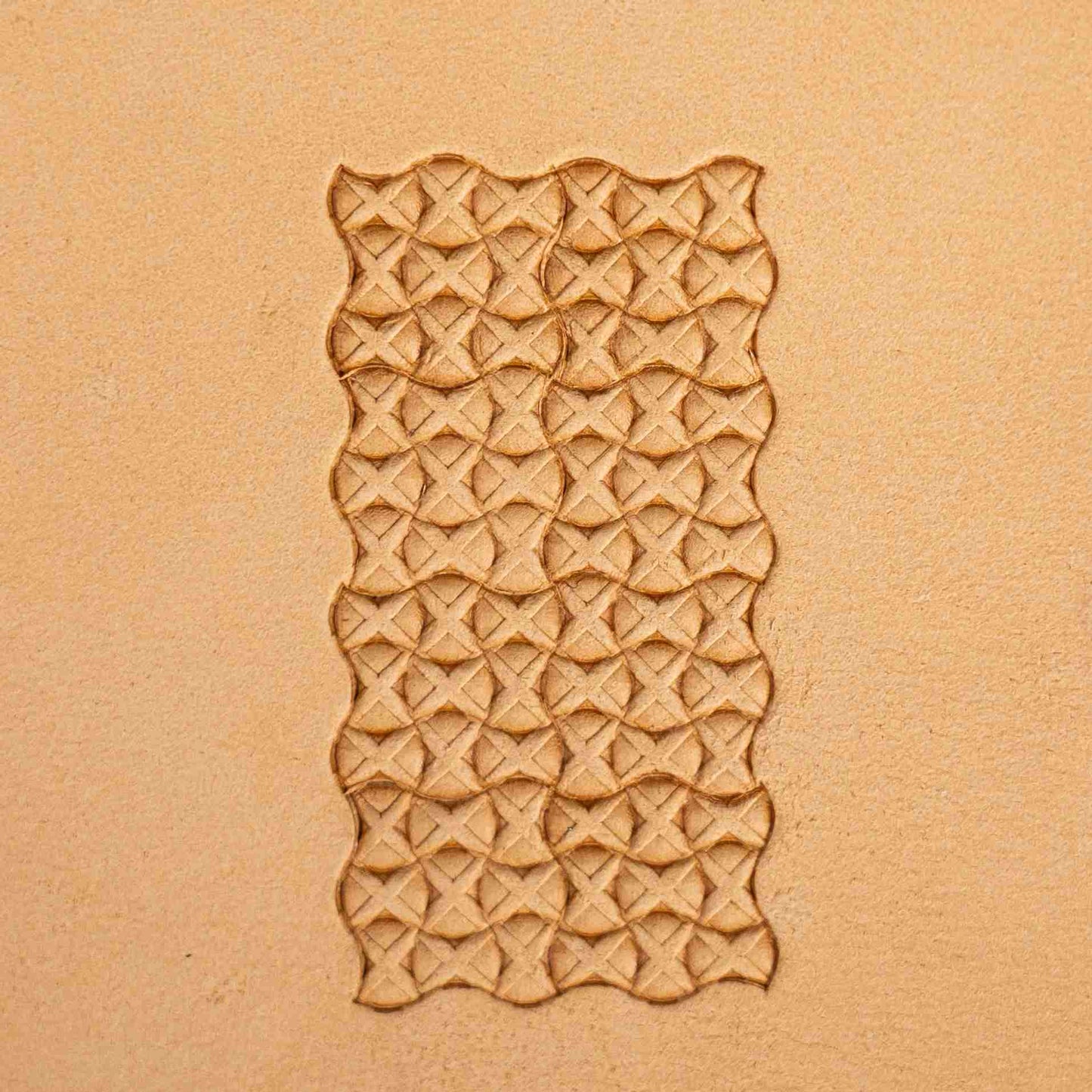LT387 Cross Lattice Leather Stamping Tool– Cross Lattice 15x15mm (7/12" x 7/12")