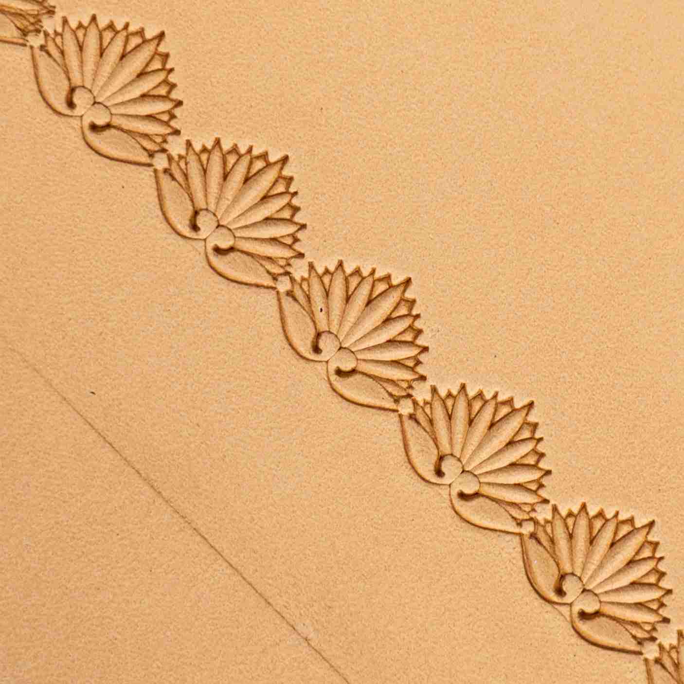 LT391 Fan Border Leather Stamping Tool– Fan Border 14x11mm (5/9" x 7/16")