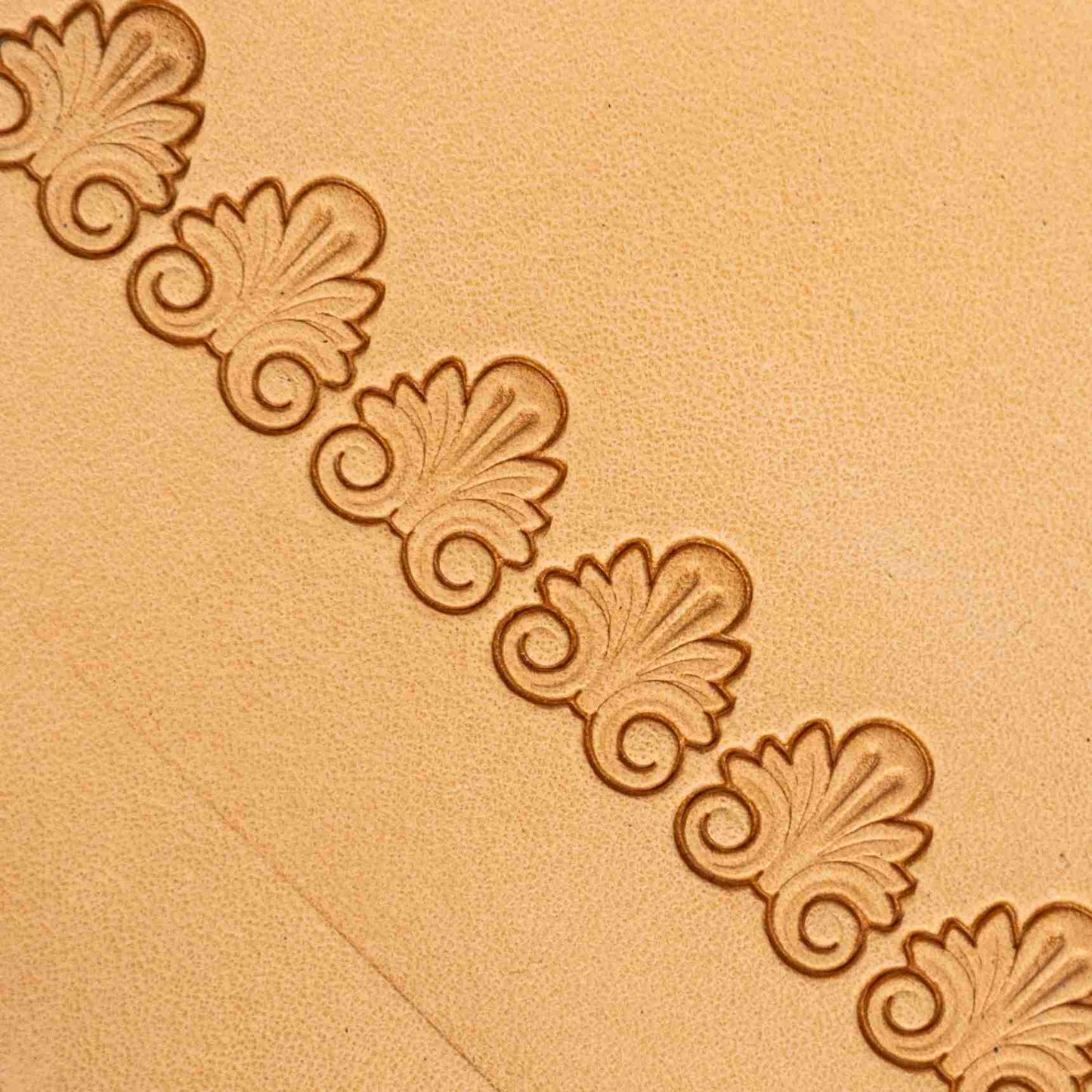 LT392 Flourish Motif Leather Stamping Tool– Flourish Motif 14x14mm (5/9" x 5/9")
