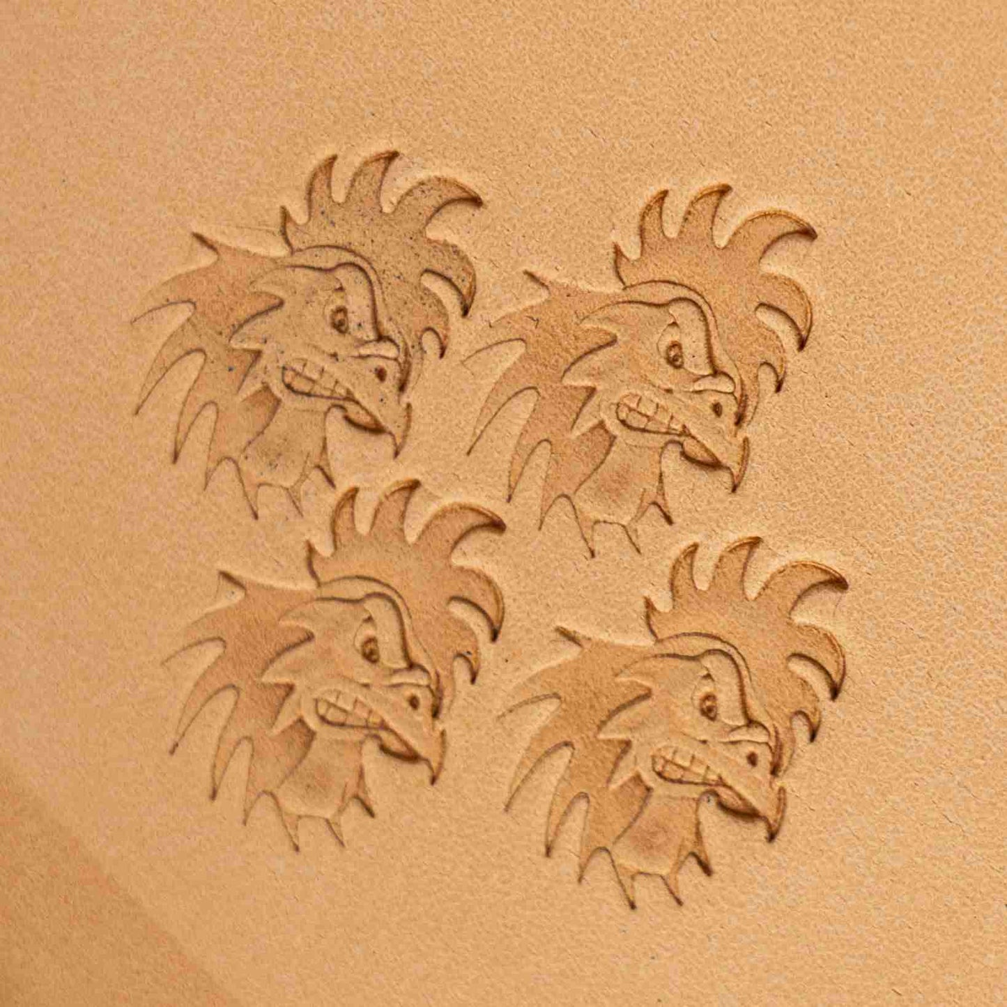 LT393 Fierce Rooster Head Leather Stamping Tool– Fierce Rooster Head 21x17mm (5/6" x 2/3")