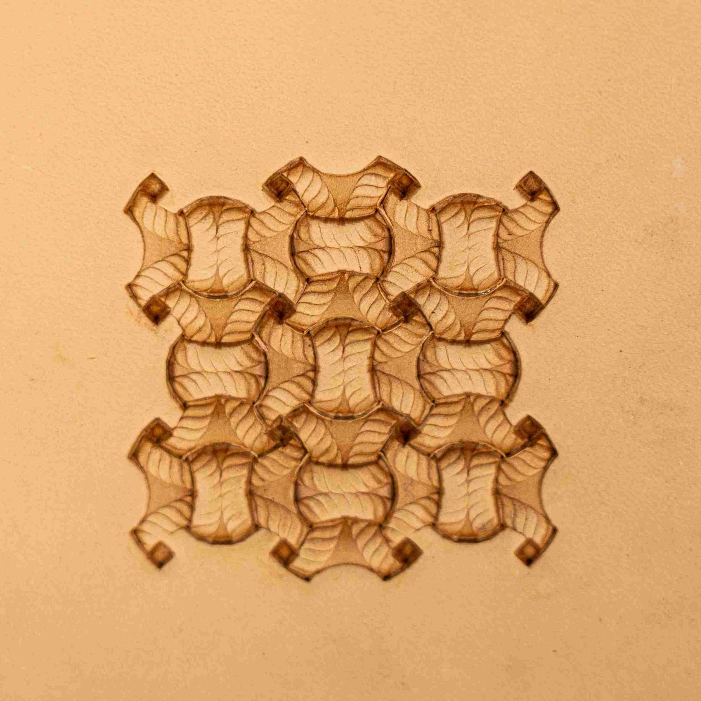 LT231 Basket Weave Leather Stamping Tool–Interlock Basket Weave 16x13mm (5/8" x 1/2")