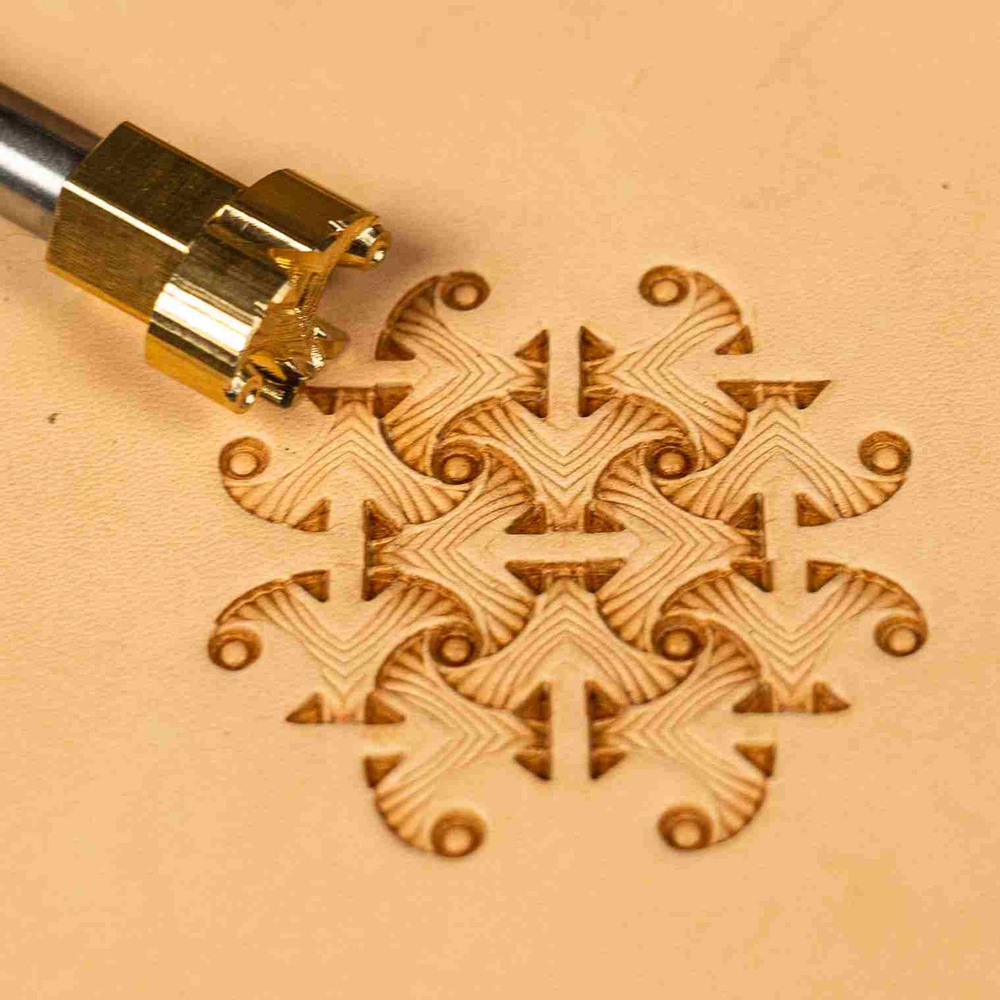 Pattern Leather Stamp – Geometric Decor