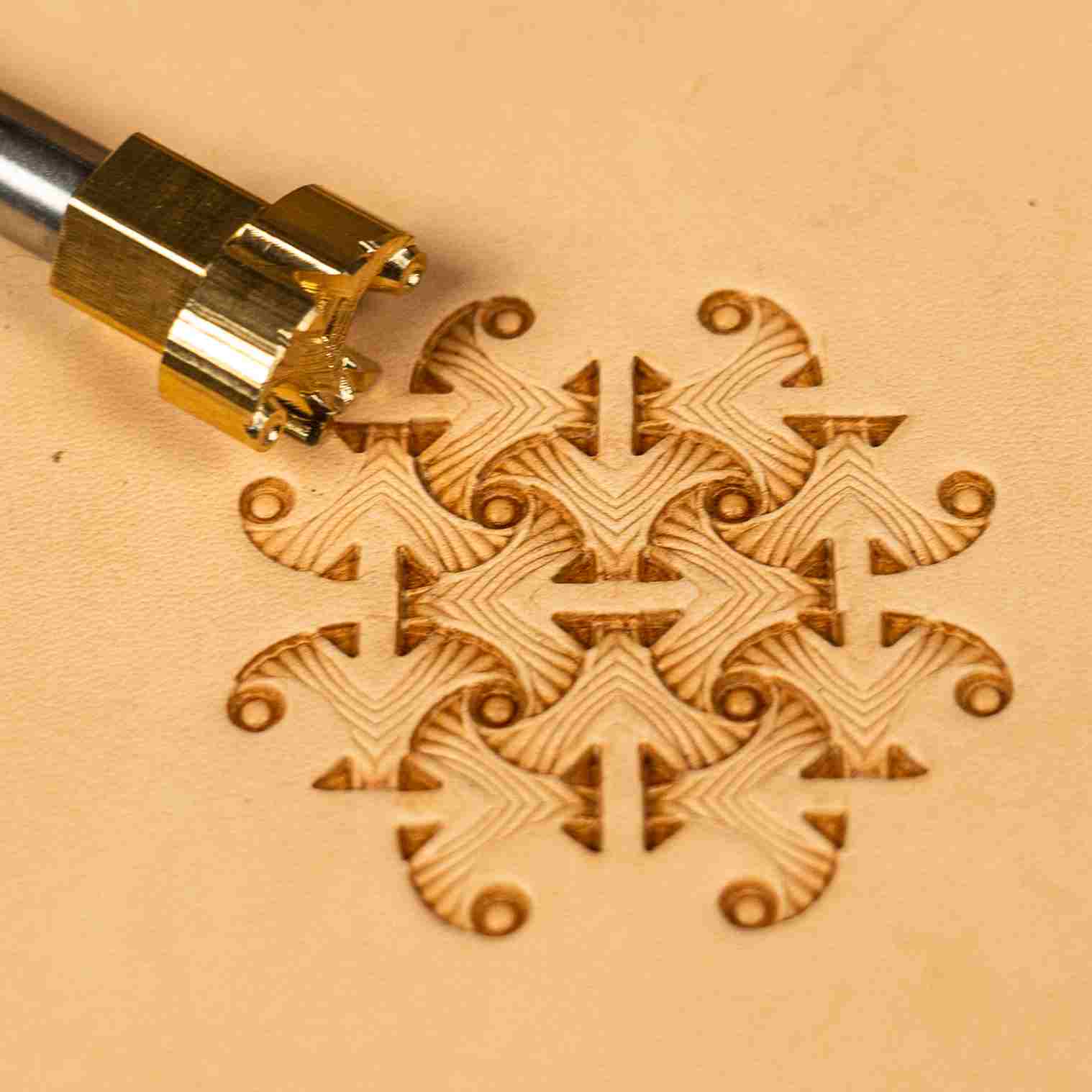 Pattern Leather Stamp – Geometric Decor