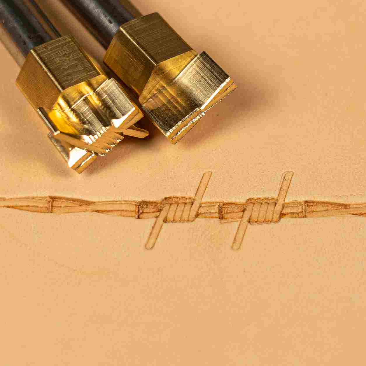Pattern Leather Stamp – Barbed Wire