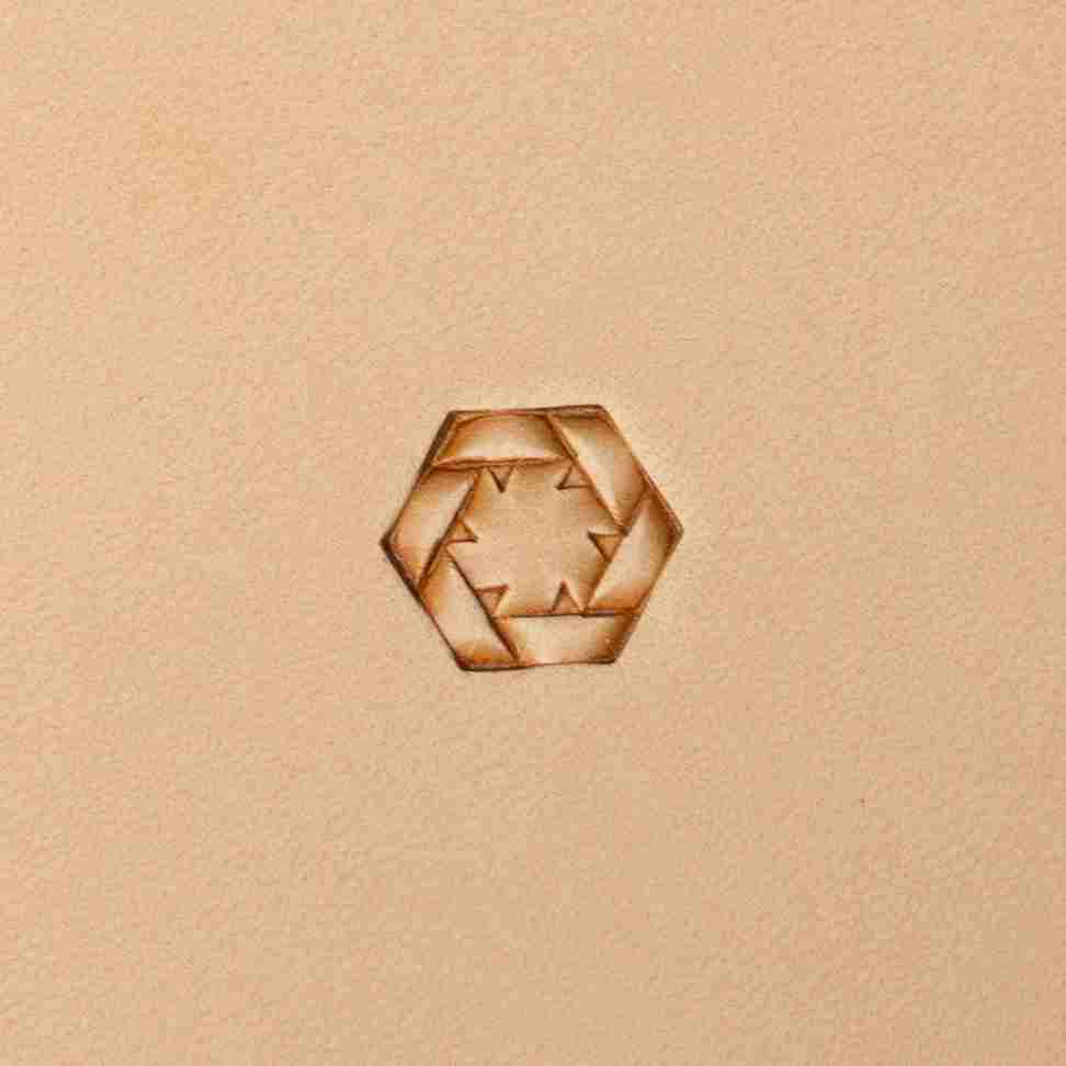 LT269 Geometric Leather Stamping Tool–Hex Knot Geometric 15x13mm (7/12" x 1/2")