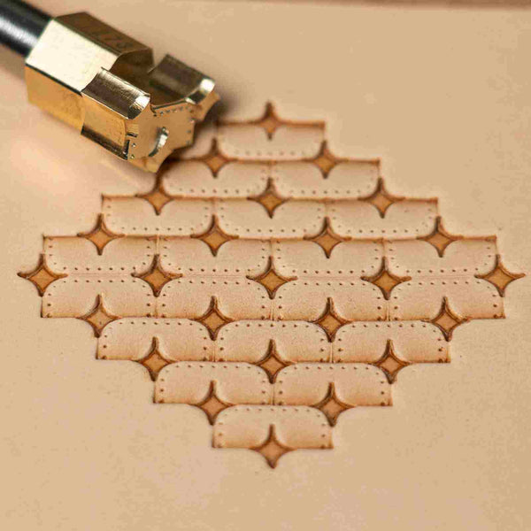 Pattern Leather Stamp – Star Tiles