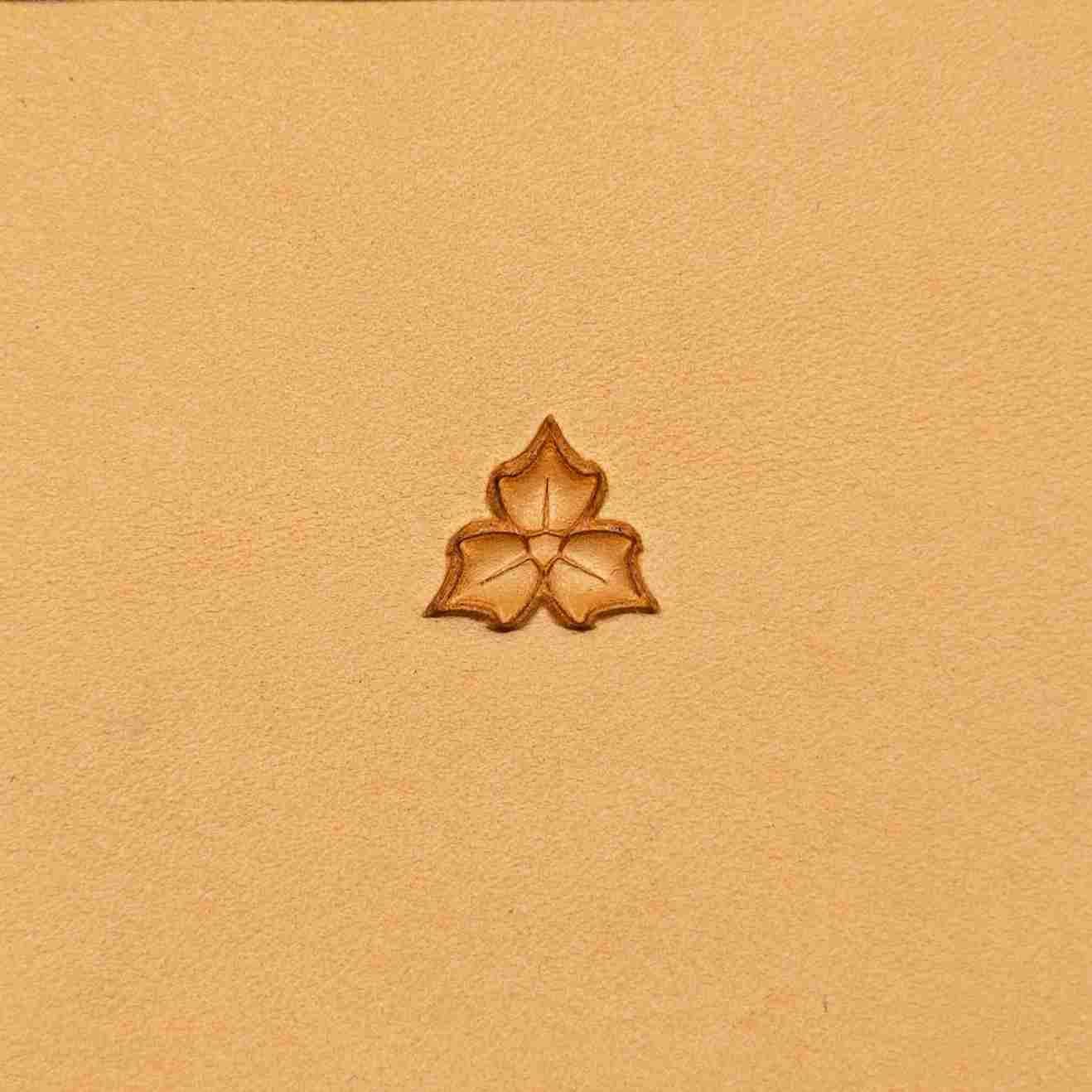 LT316 Leaf Leather Stamping Tool–Floral Cluster Leaf 12x12mm (7/15" x 7/15")