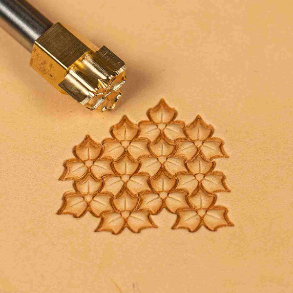 Leaf Leather Stamp – Floral Cluster