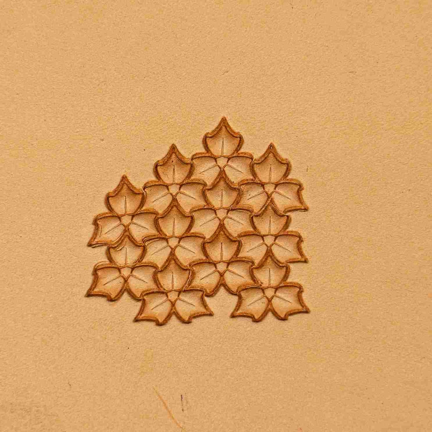 LT316 Leaf Leather Stamping Tool–Floral Cluster Leaf 12x12mm (7/15" x 7/15")