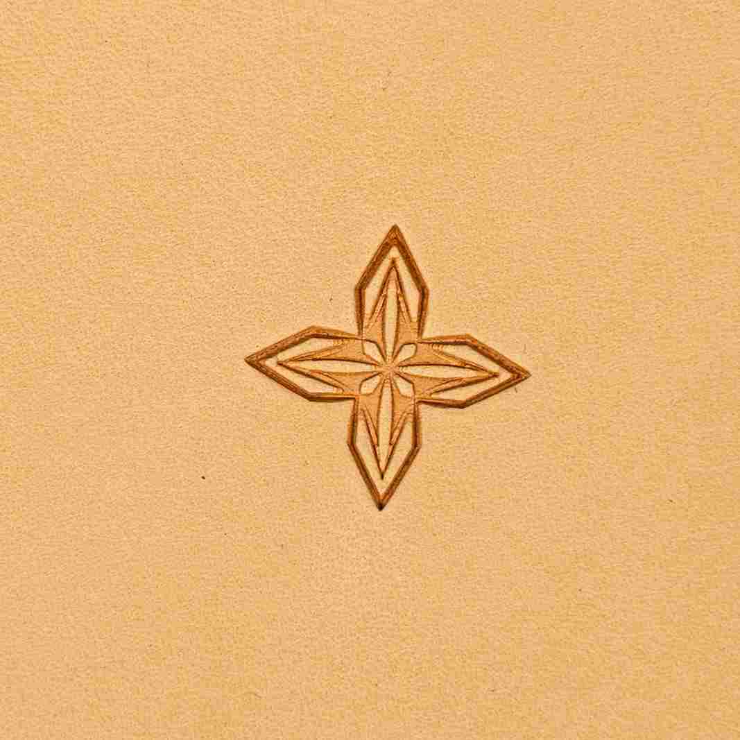 LT324 Geometric Leather Stamping Tool–Star Mosaic Geometric 15x15mm (7/12" x 7/12")