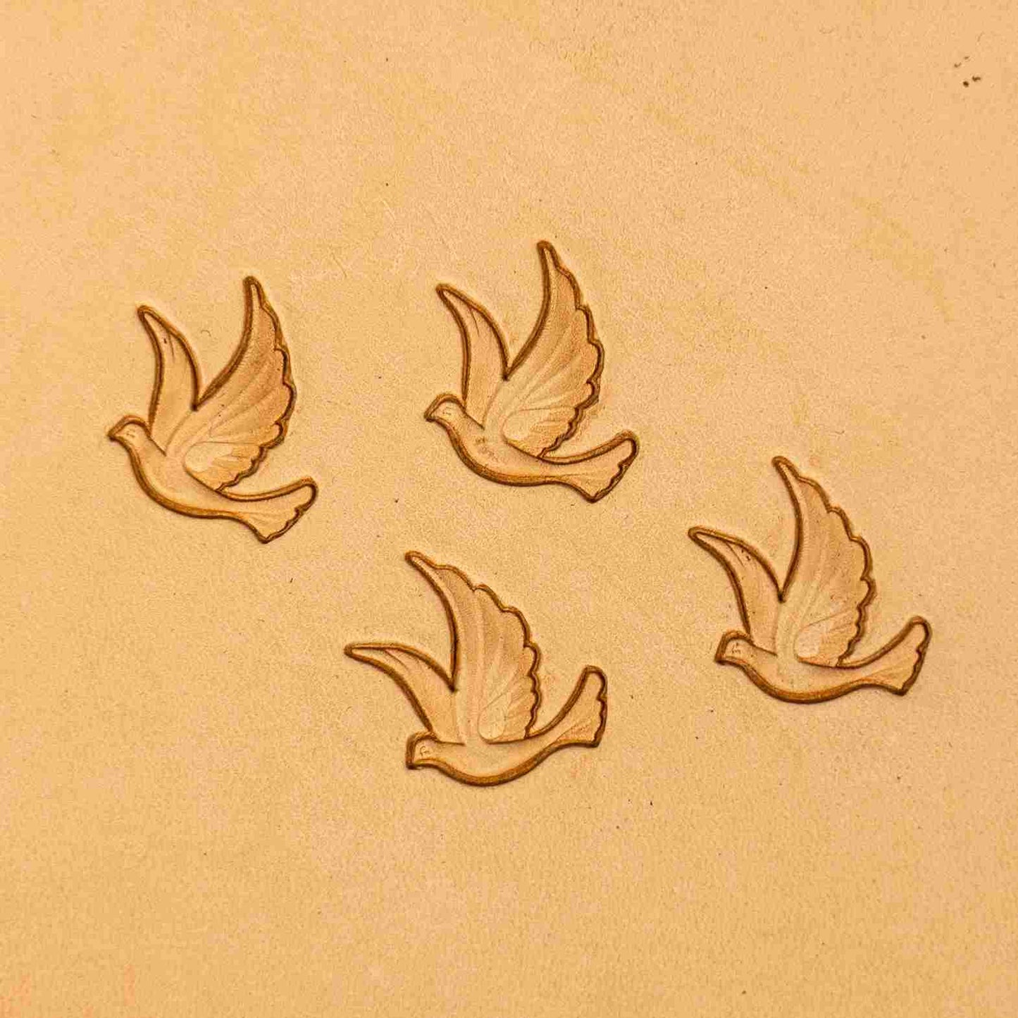 Swan Leather Stamp – Flying Quartet