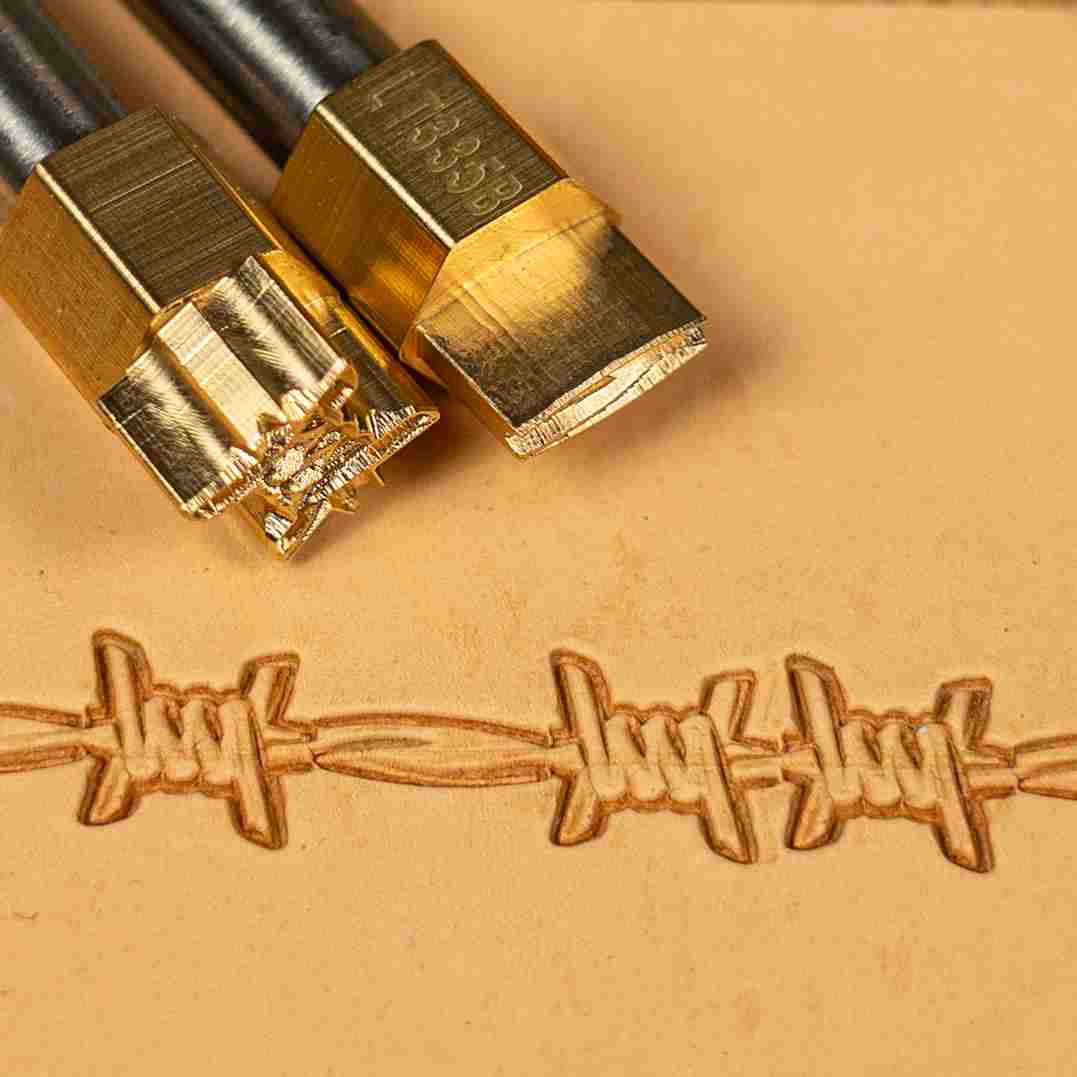 LT335 Barbed Wire Leather Stamping Tool– Barbed Wire 10x3mm (2/5" x 1/8")