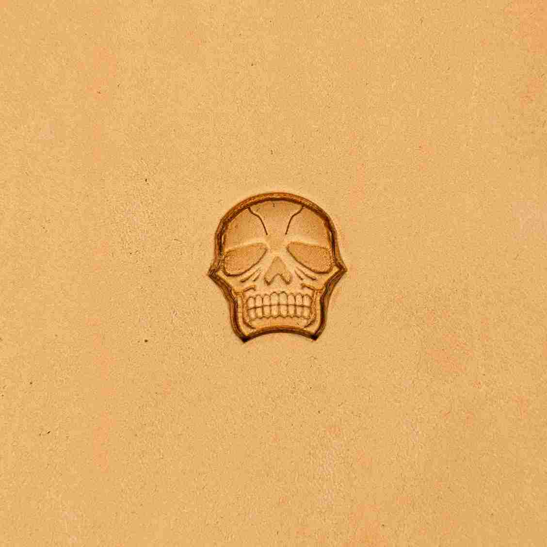 LT338 Skull Leather Stamping Tool–Stacked Skull 15x14mm (7/12" x 5/9")
