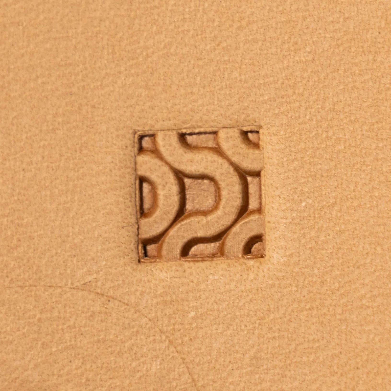 Pattern Leather Stamp – Retro Curve
