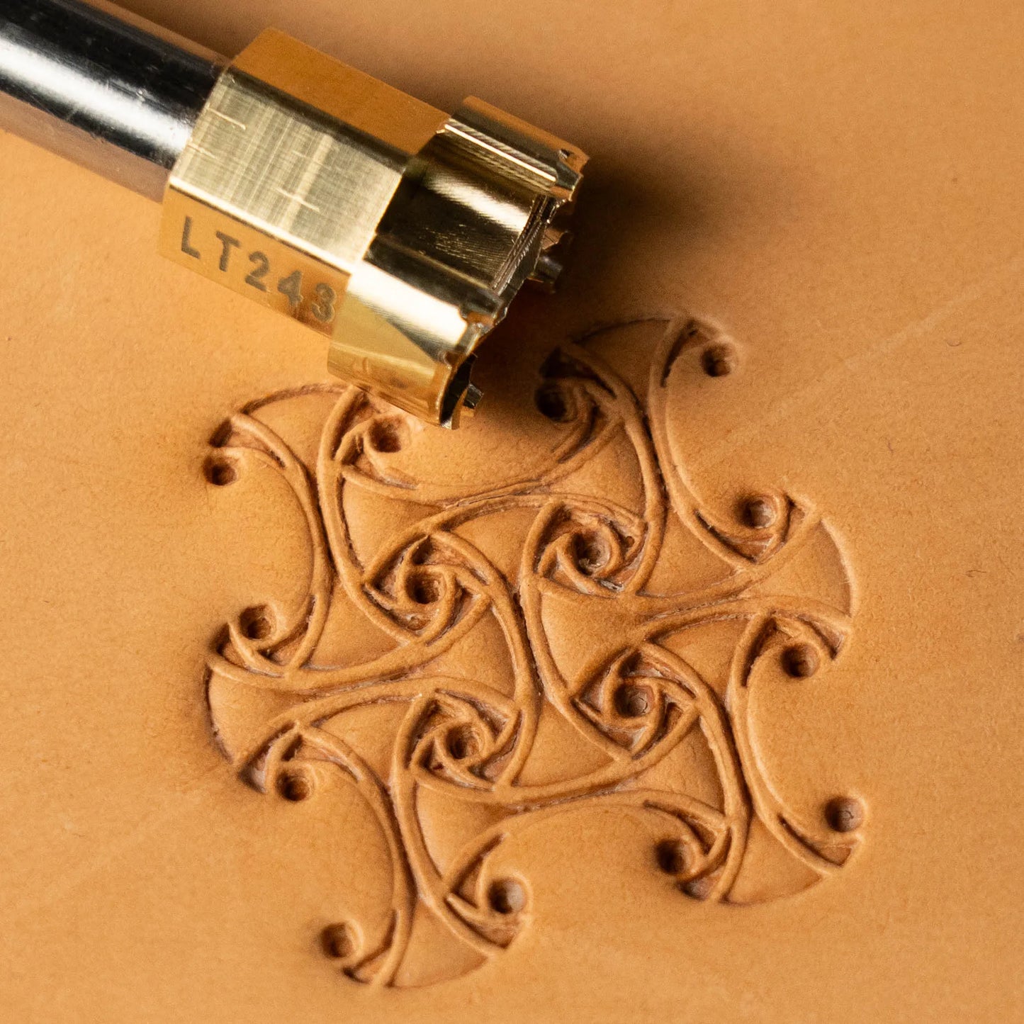 LT243 Geometric Leather Stamping Tool–Celtic Style Geometric 10x15mm (2/5" x 7/12")