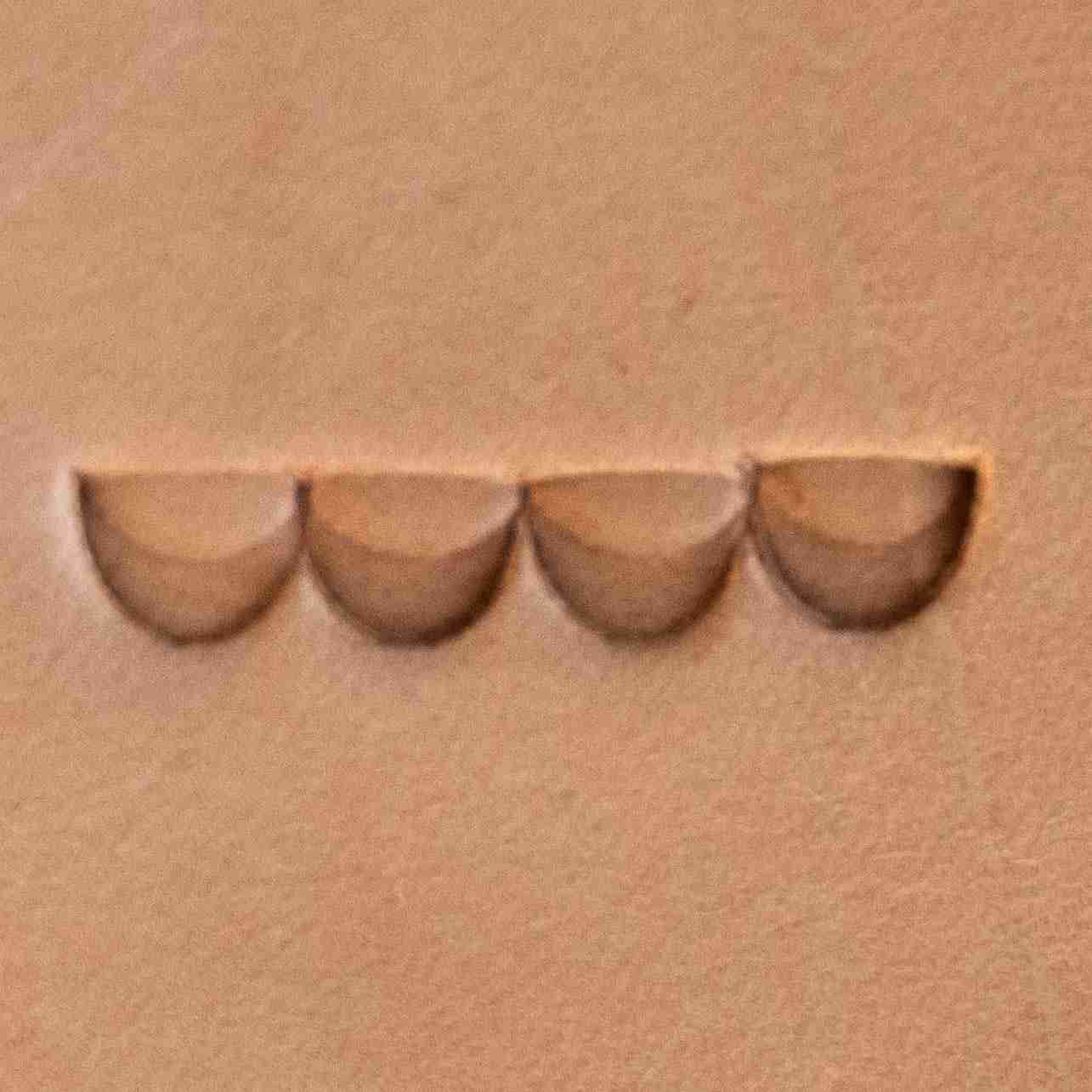 Stitches Leather Stamp – Half Moon
