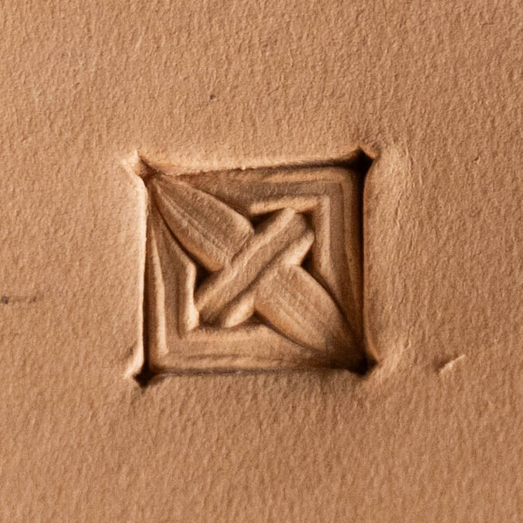 LT308 Geometric Leather Stamping Tool–Cross Squares Geometric 12x12mm (7/15" x 7/15")