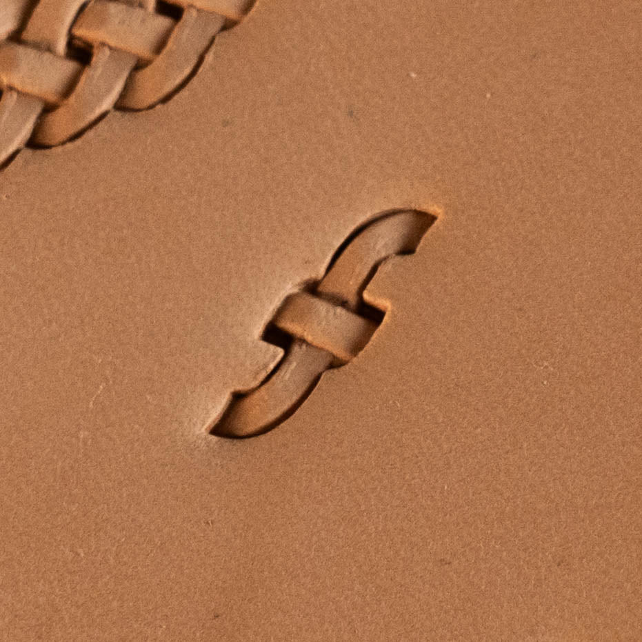 LT419 Basket Weave Leather Stamping Tool–Interlaced Strip Basket Weave 15x10mm (7/12" x 2/5")