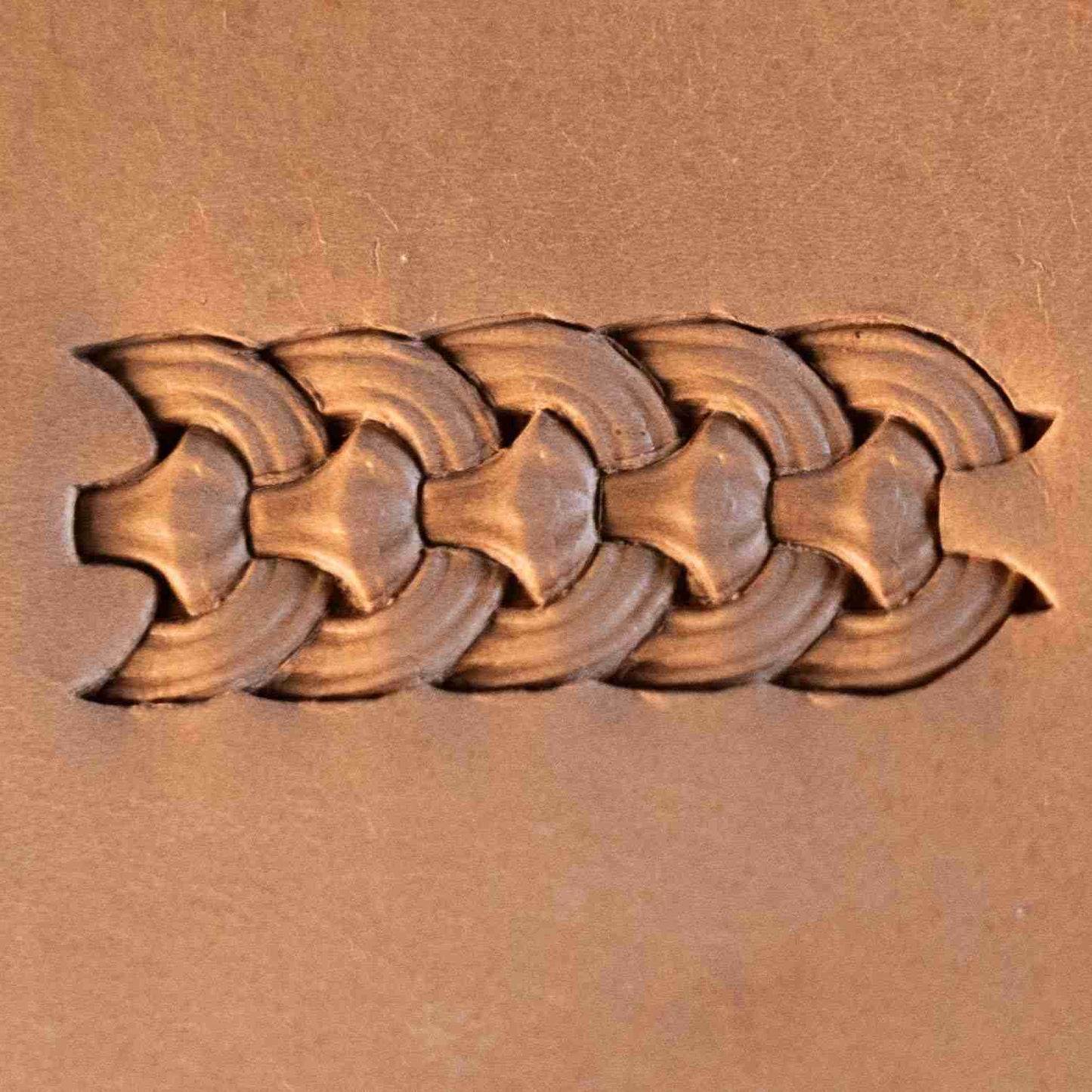 Basket Weave Leather Stamp – Chain Link