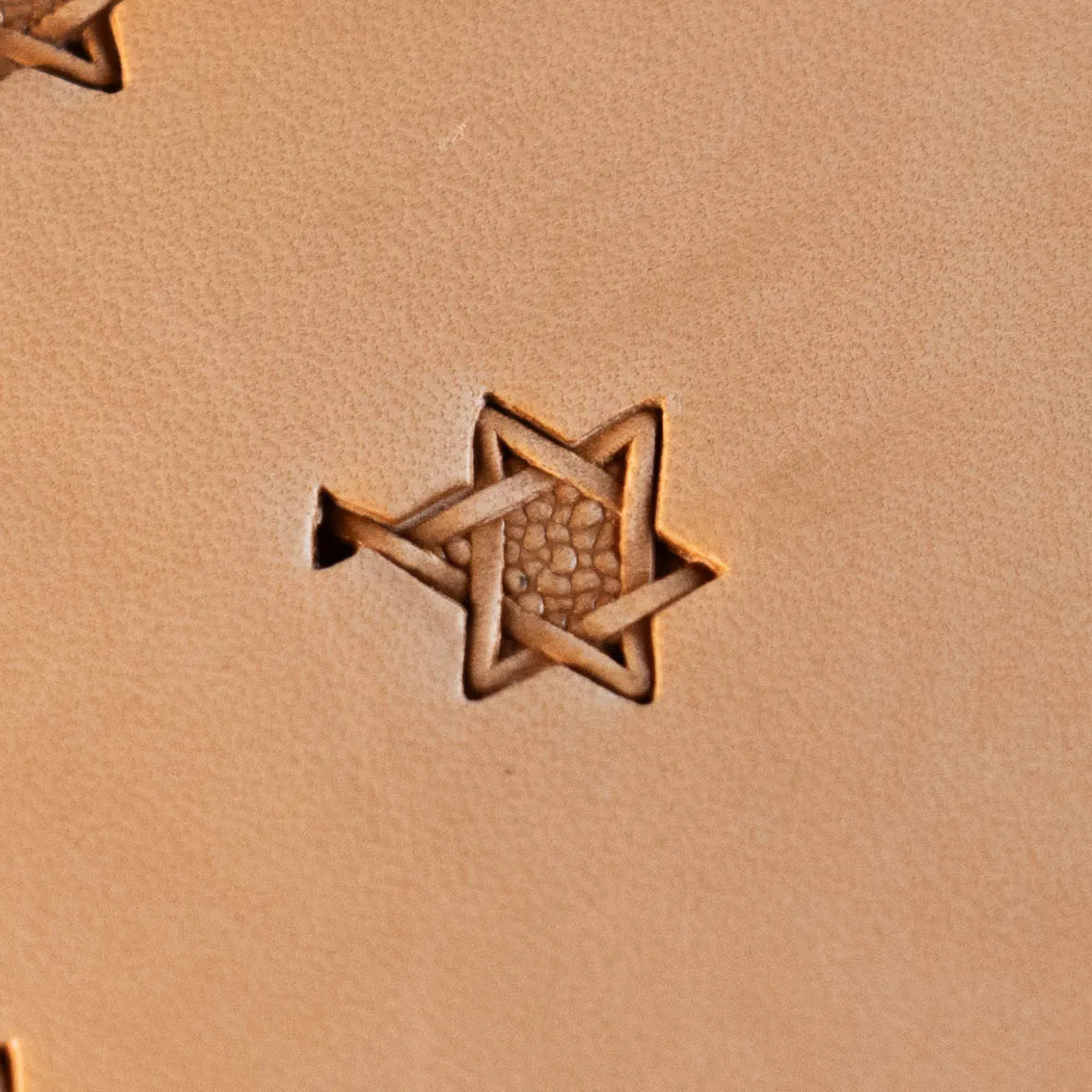 Geometric Leather Stamp – Interwoven Star